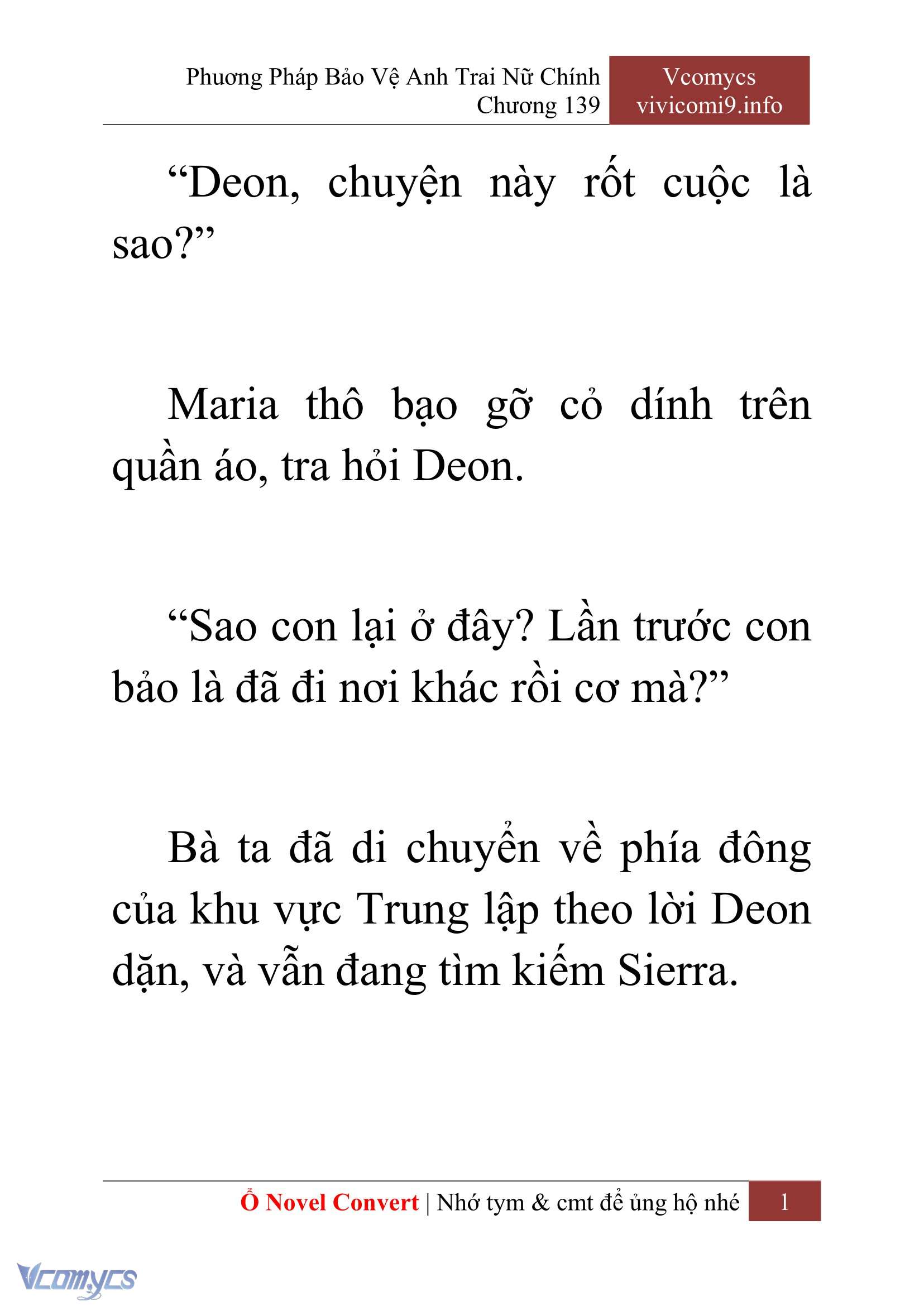 [Novel] Phương Pháp Bảo Vệ Anh Trai Nữ Chính Chap 139 - Trang 2