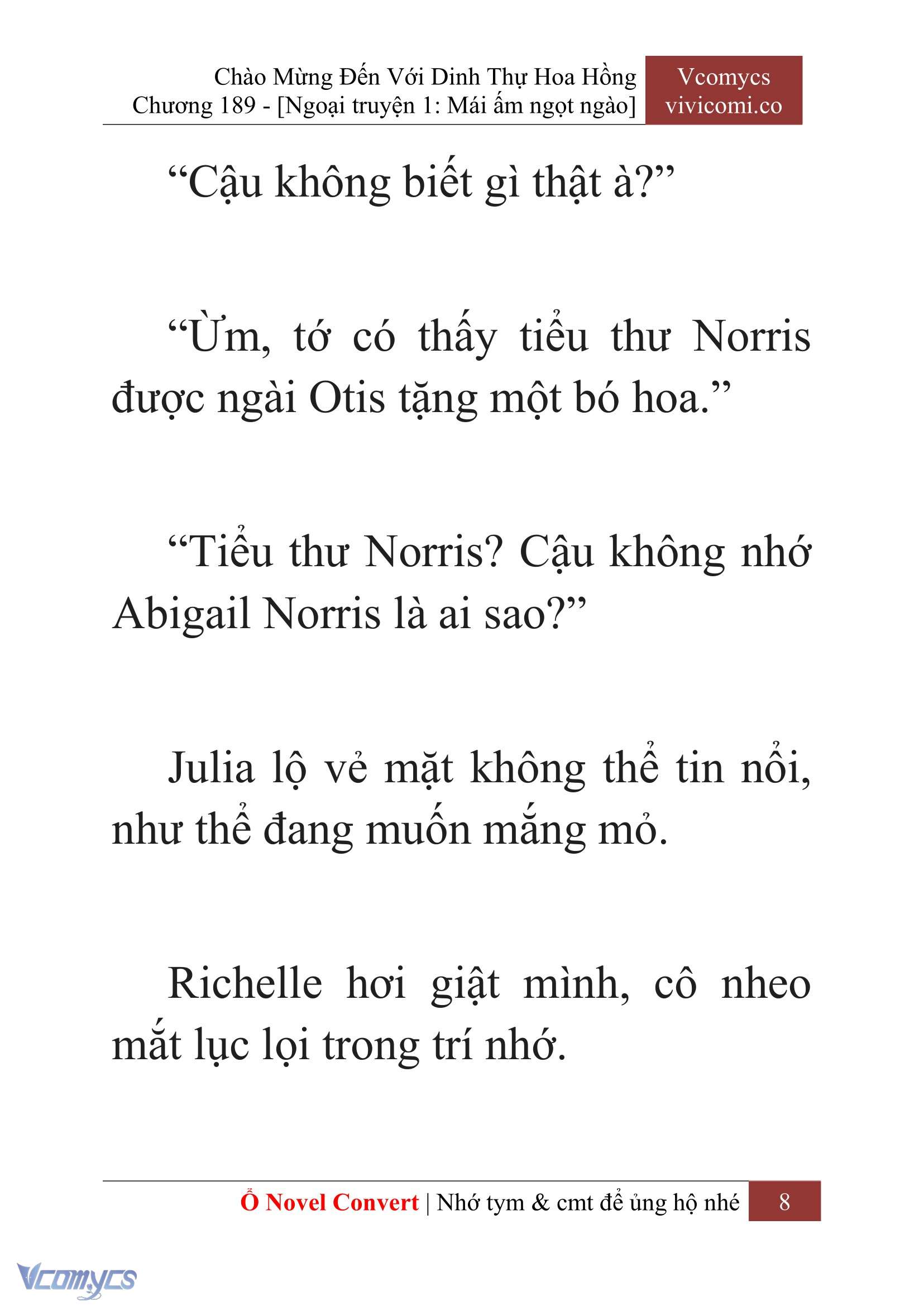 [Novel] Chào Mừng Đến Với Dinh Thự Hoa Hồng Chap 189 - Trang 2