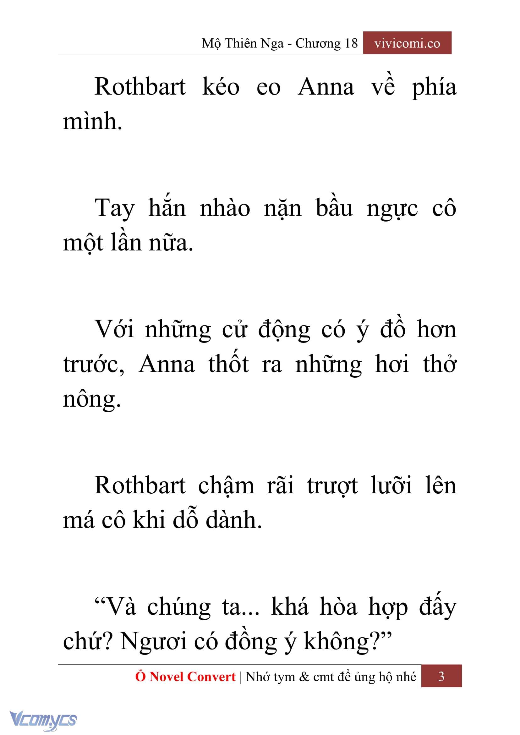 [Novel] Mộ Thiên Nga Chap 18 - Trang 2