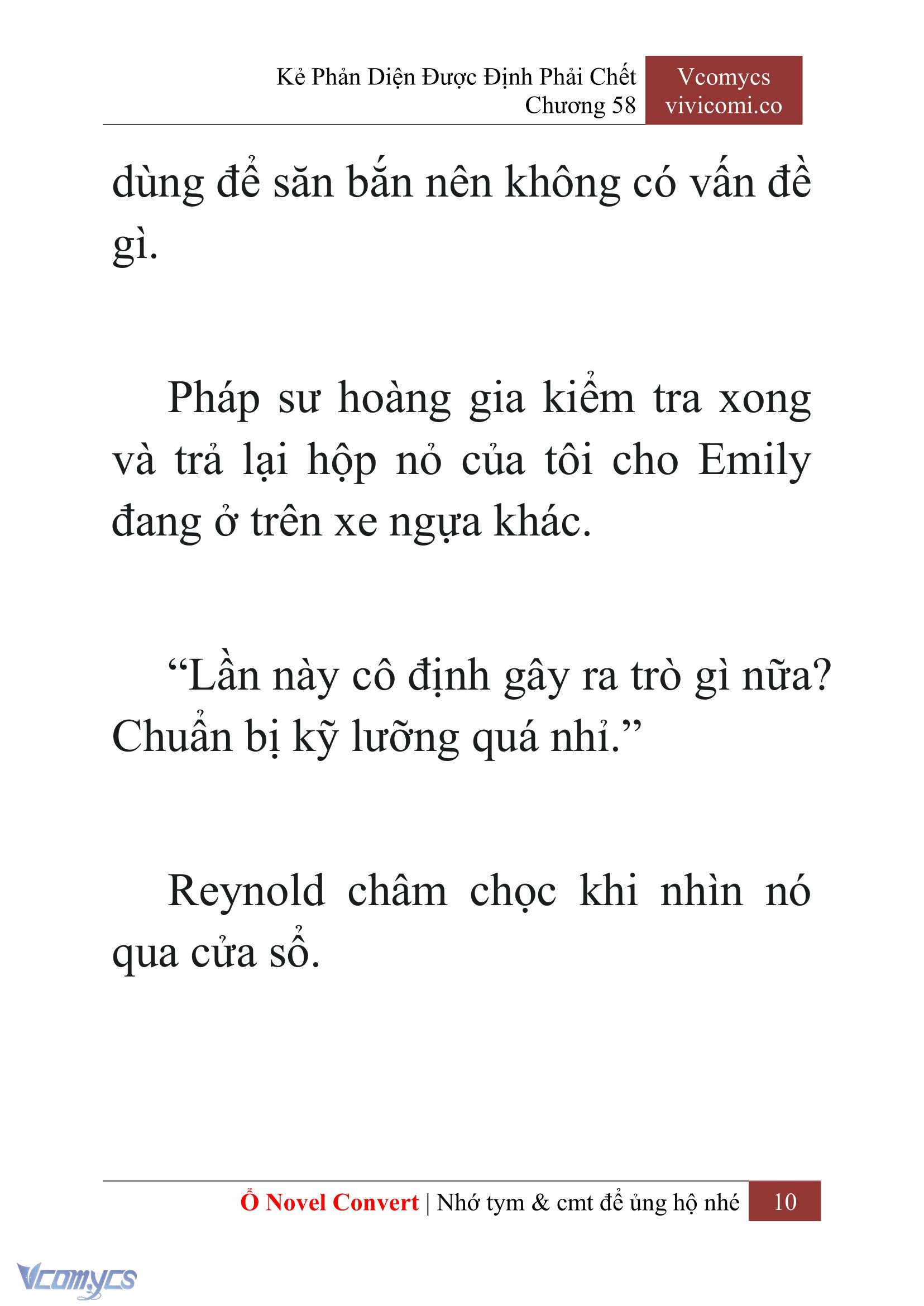 [Novel] Kẻ Phản Diện Được Định Phải Chết Chap 58 - Trang 2