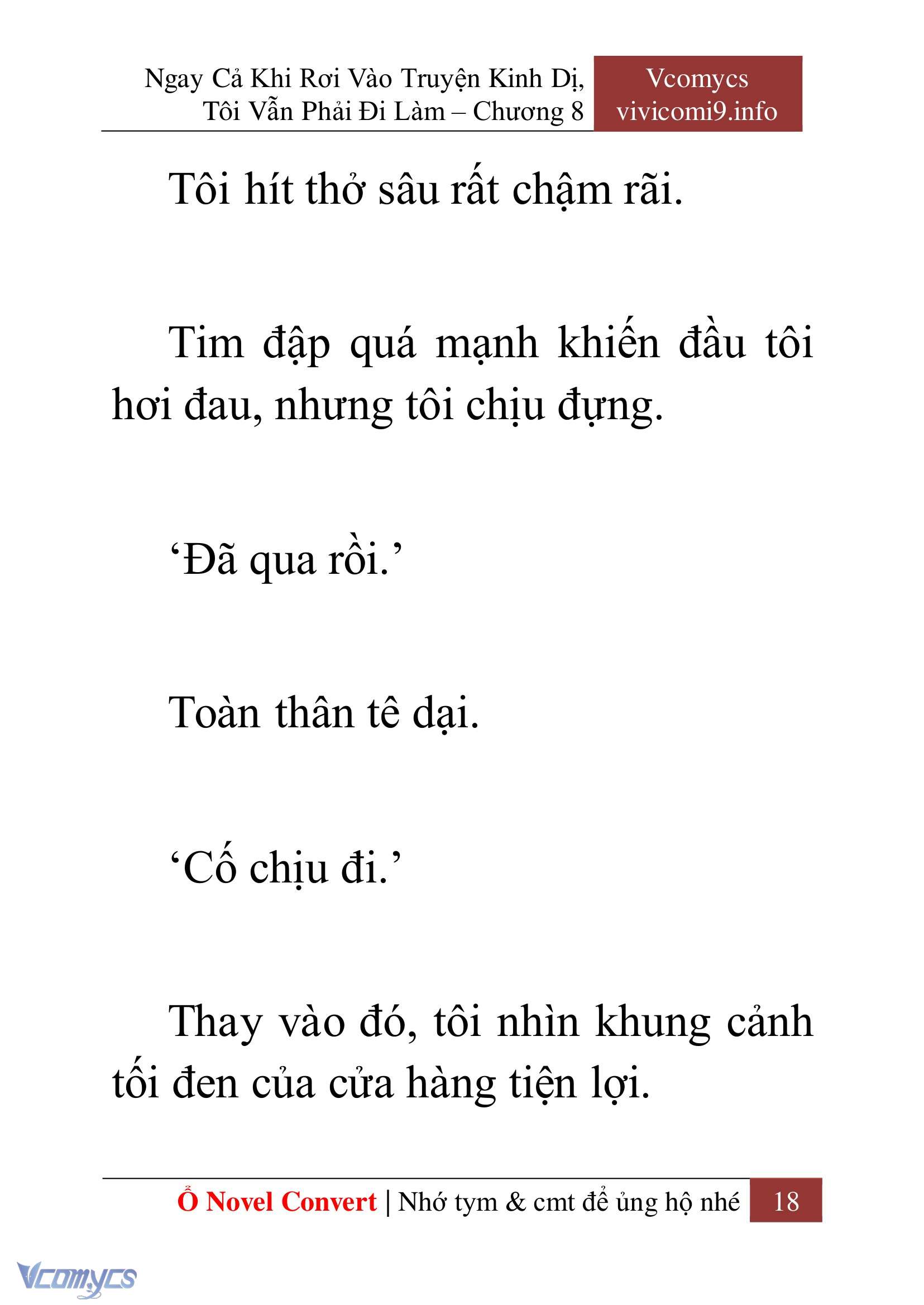 [Novel] Ngay Cả Khi Rơi Vào Truyện Kinh Dị, Tôi Vẫn Phải Đi Làm Chap 8 - Trang 2