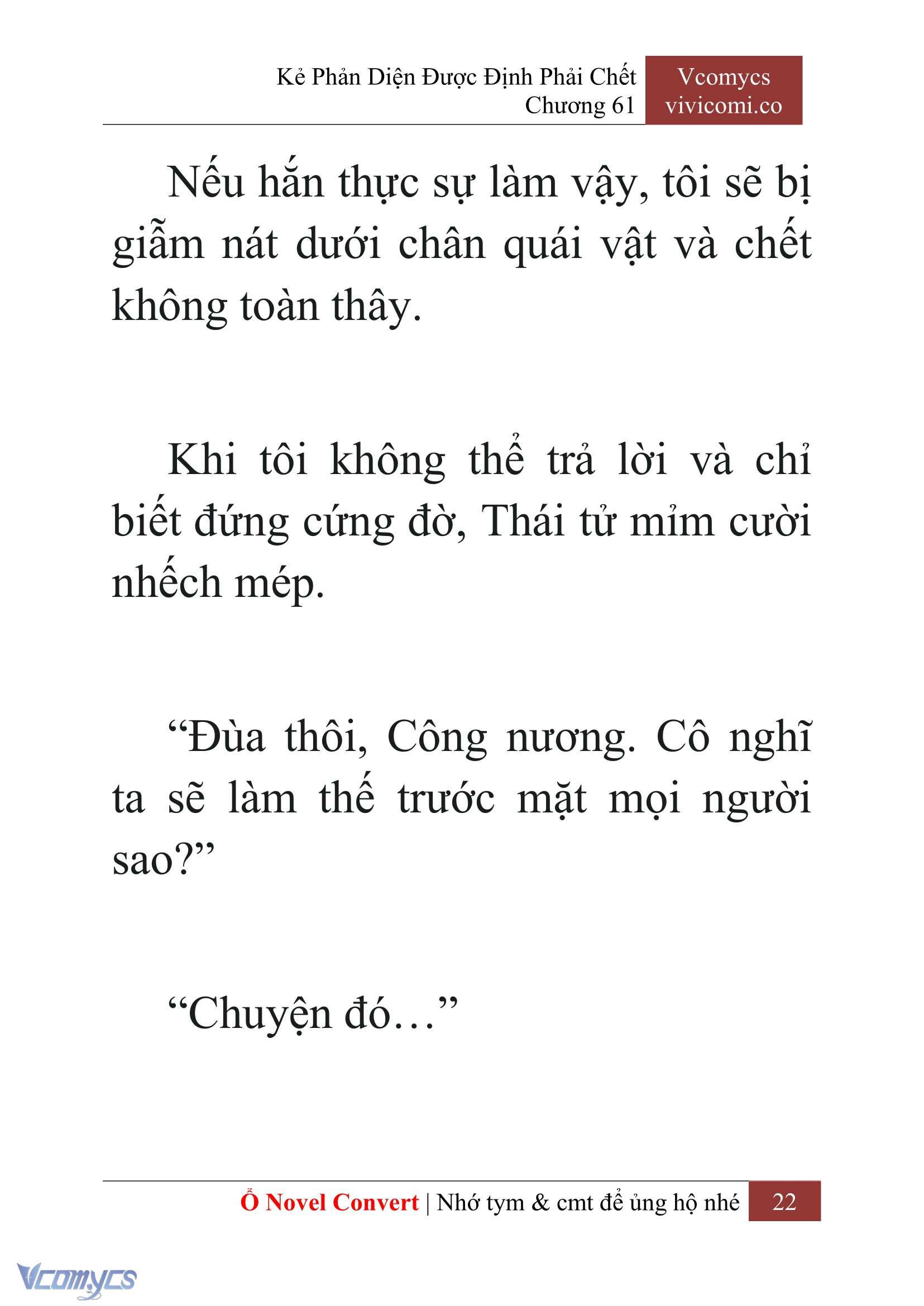[Novel] Kẻ Phản Diện Được Định Phải Chết Chap 61 - Trang 2