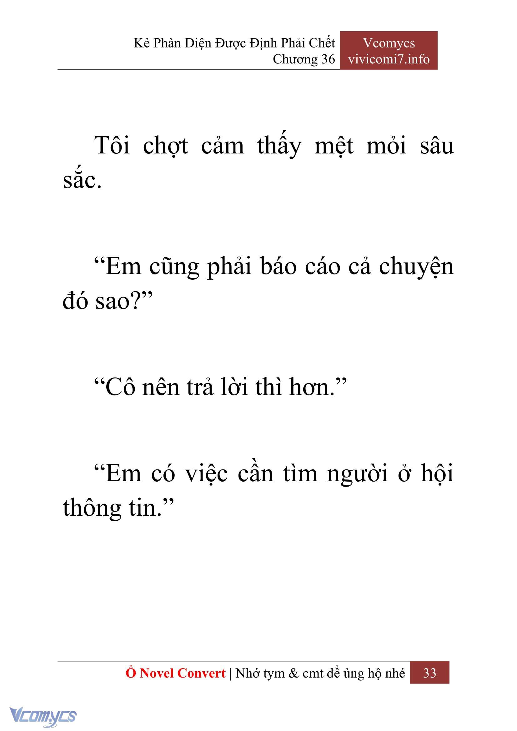[Novel] Kẻ Phản Diện Được Định Phải Chết Chap 36 - Trang 2