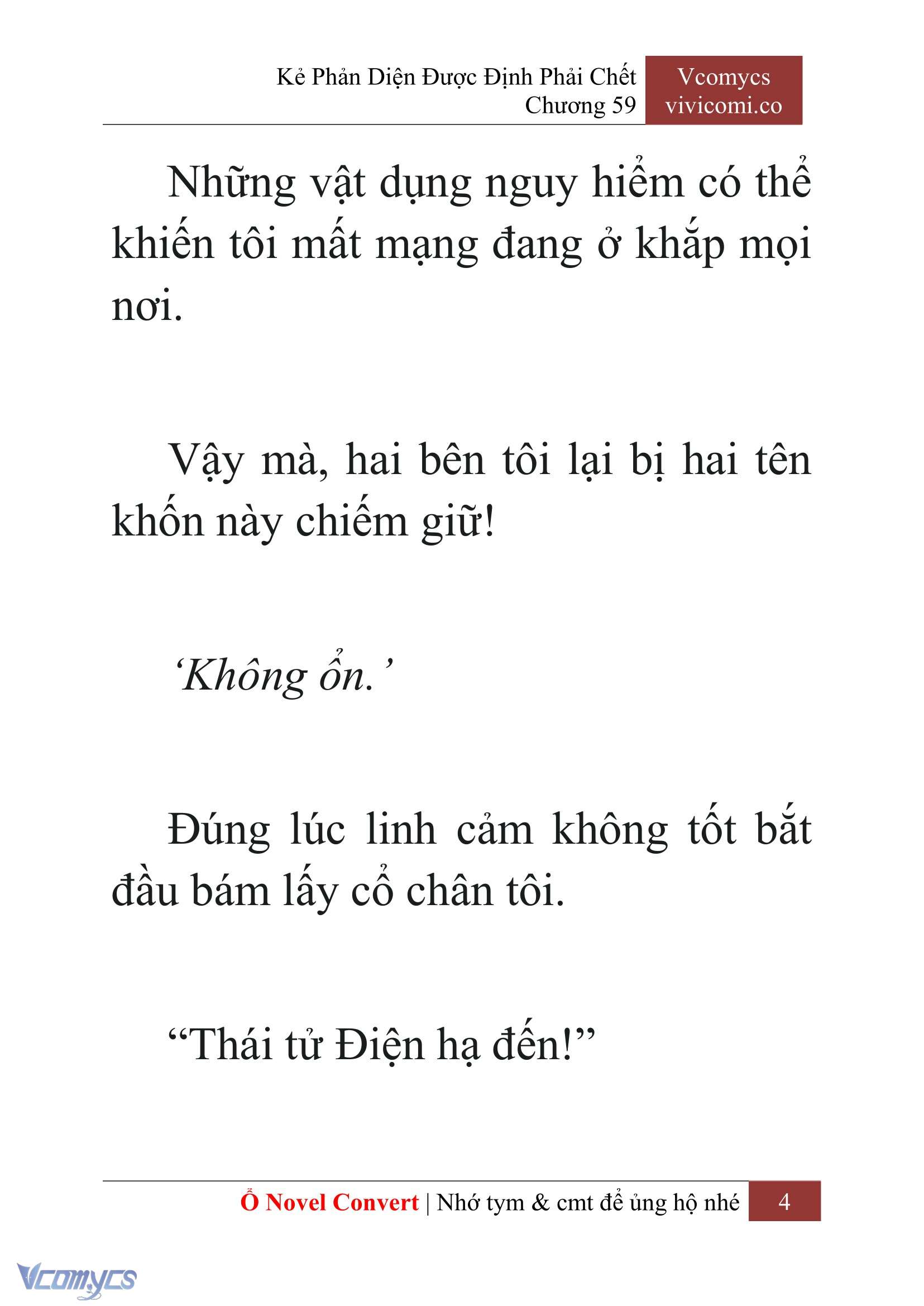 [Novel] Kẻ Phản Diện Được Định Phải Chết Chap 59 - Trang 2