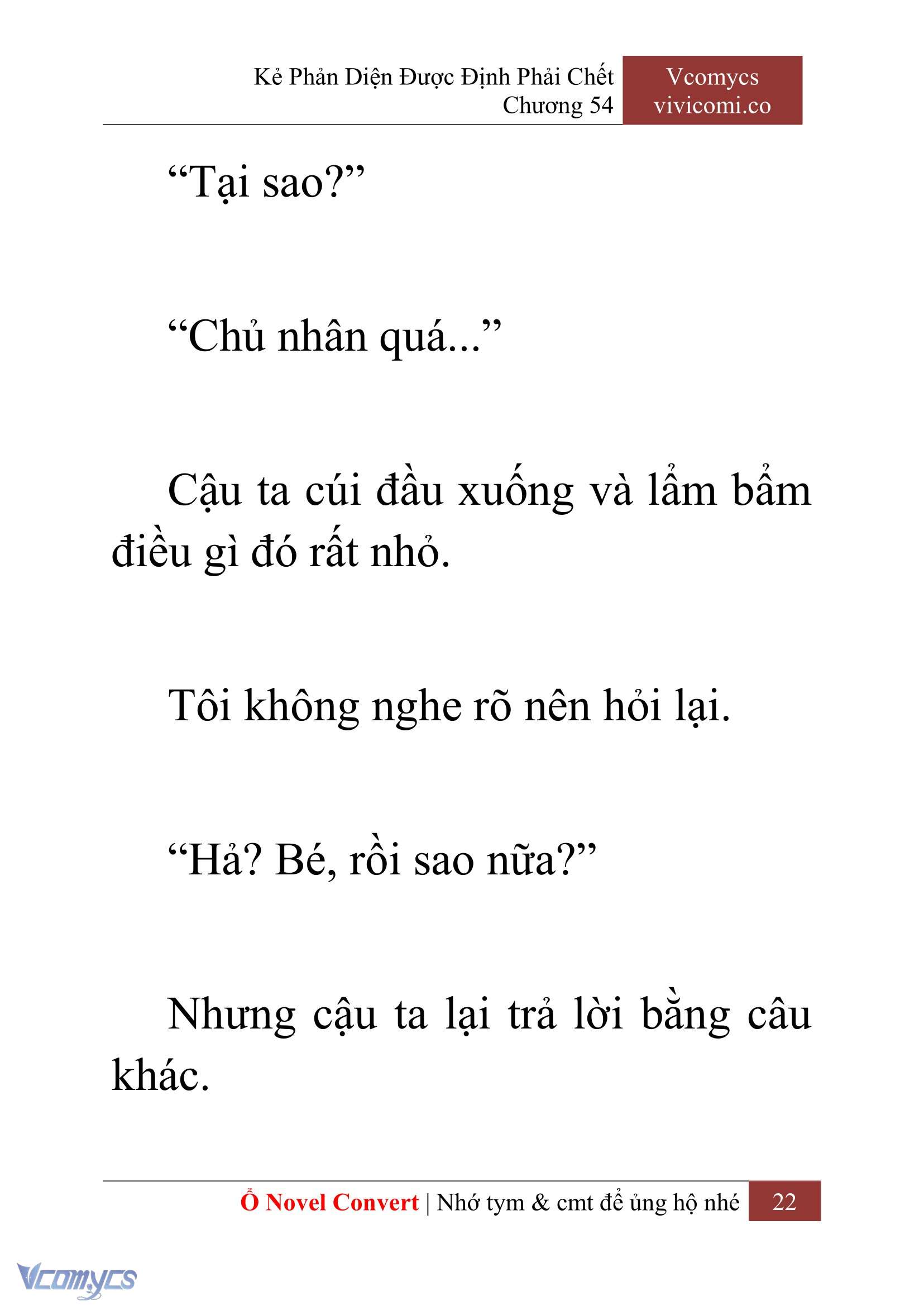 [Novel] Kẻ Phản Diện Được Định Phải Chết Chap 54 - Trang 2