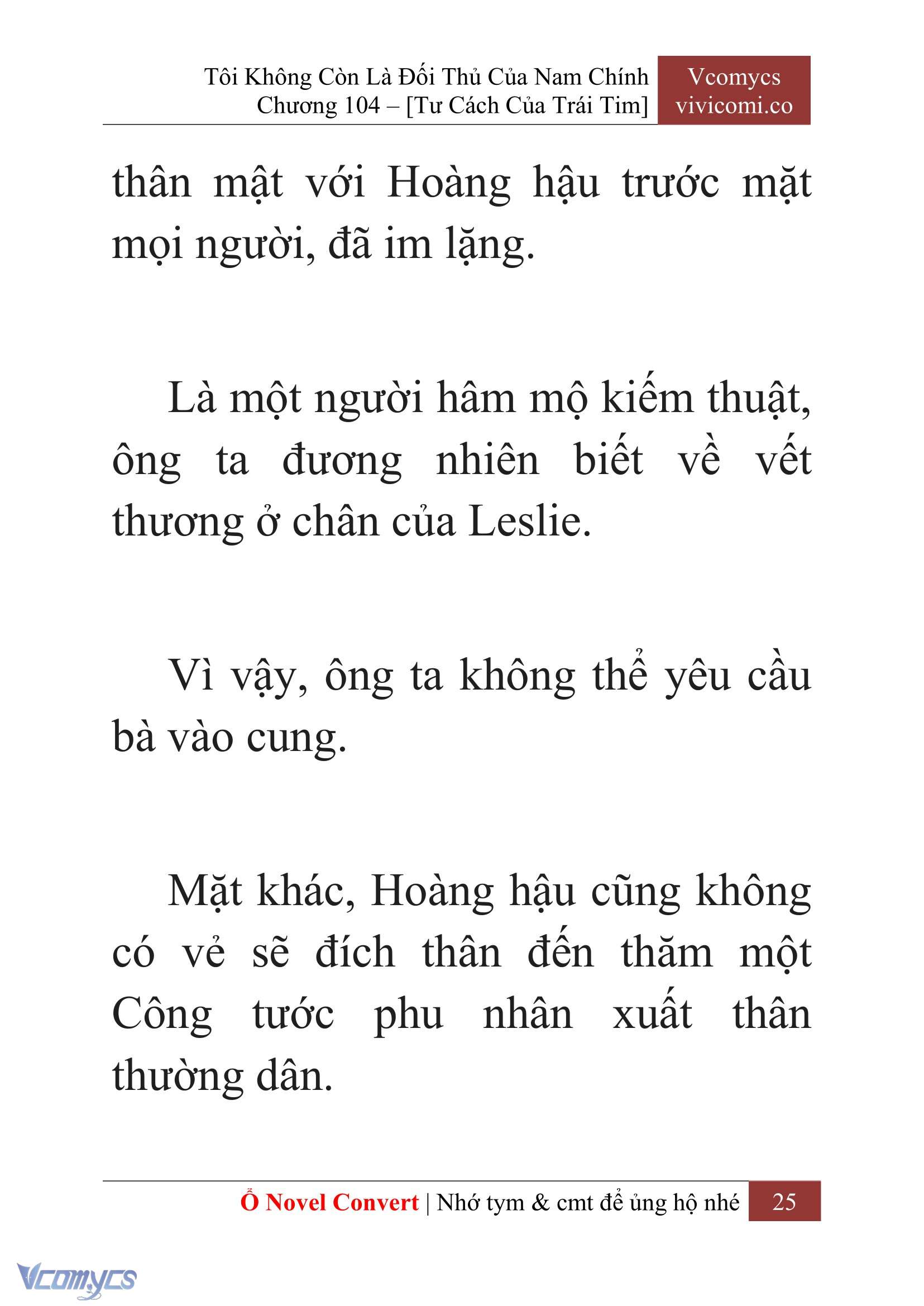 [Novel] Tôi Không Còn Là Đối Thủ Của Nam Chính Chap 104 - Trang 2