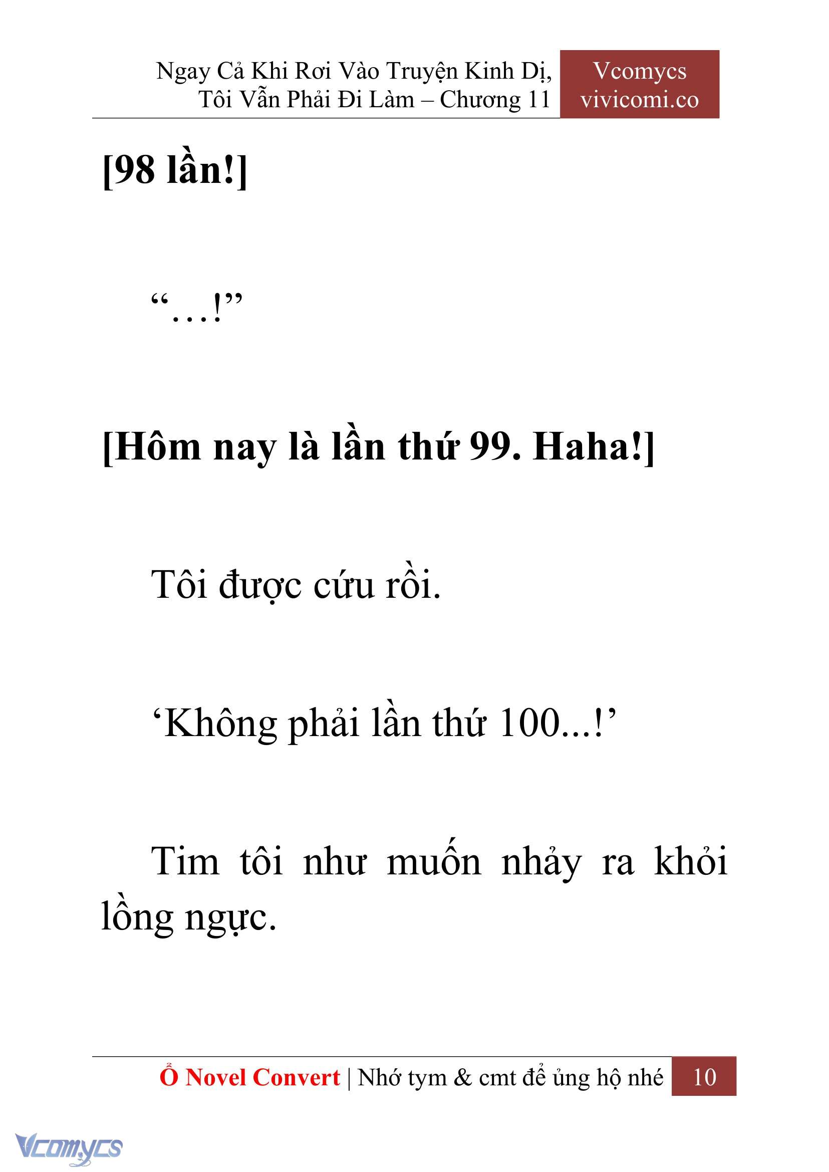 [Novel] Ngay Cả Khi Rơi Vào Truyện Kinh Dị, Tôi Vẫn Phải Đi Làm Chap 11 - Trang 2