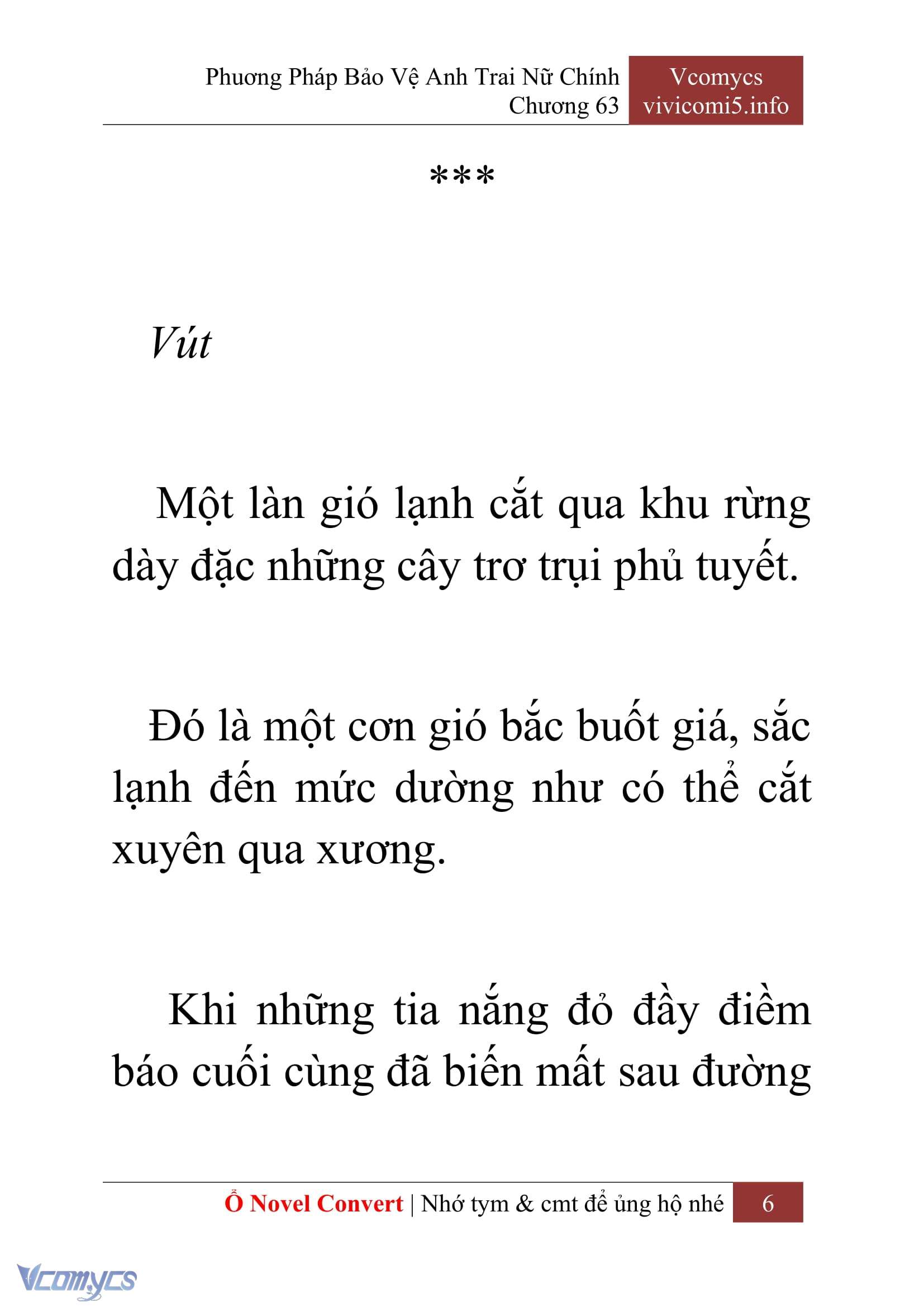 [Novel] Phương Pháp Bảo Vệ Anh Trai Nữ Chính Chap 63 - Trang 2