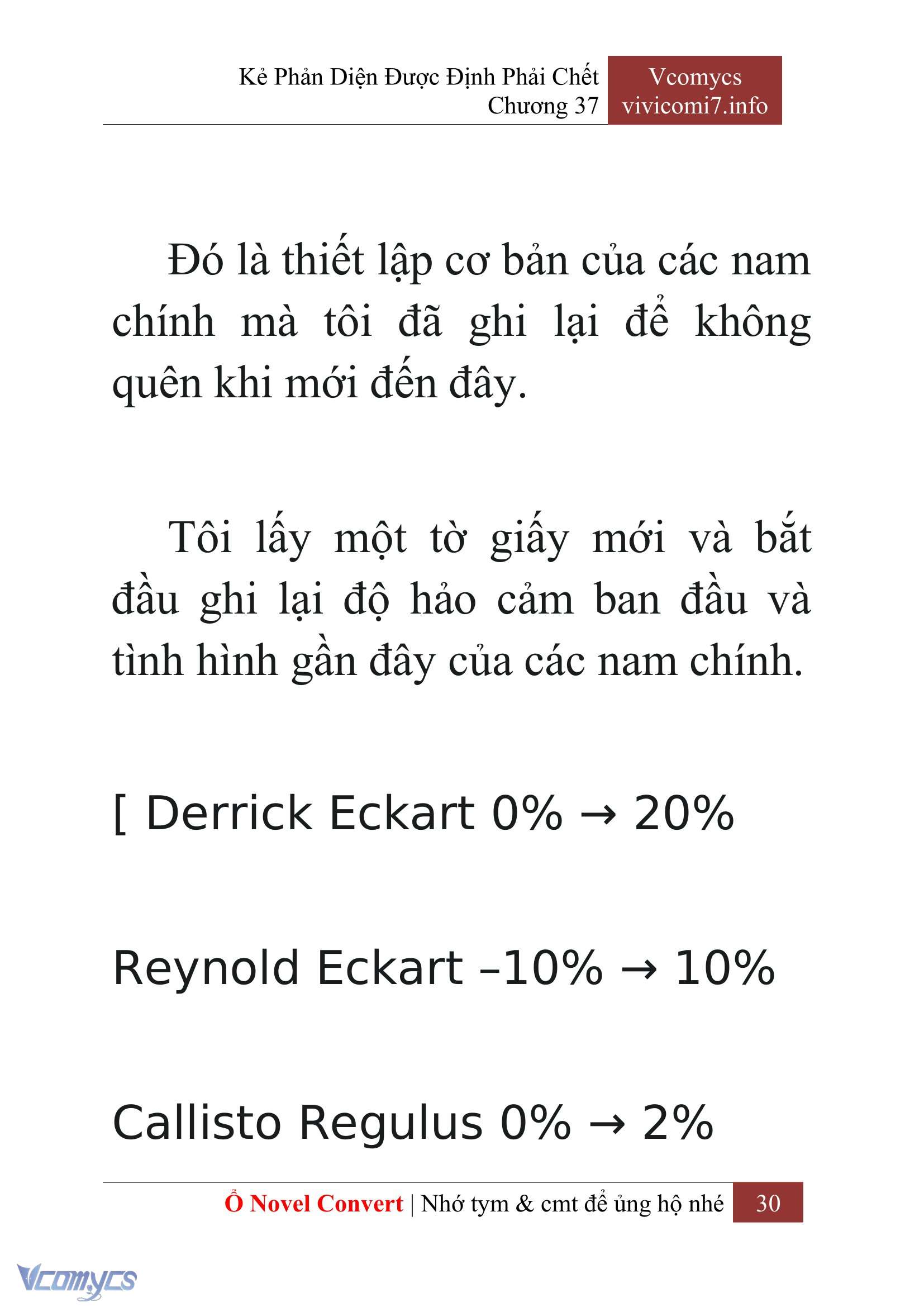 [Novel] Kẻ Phản Diện Được Định Phải Chết Chap 37 - Trang 2