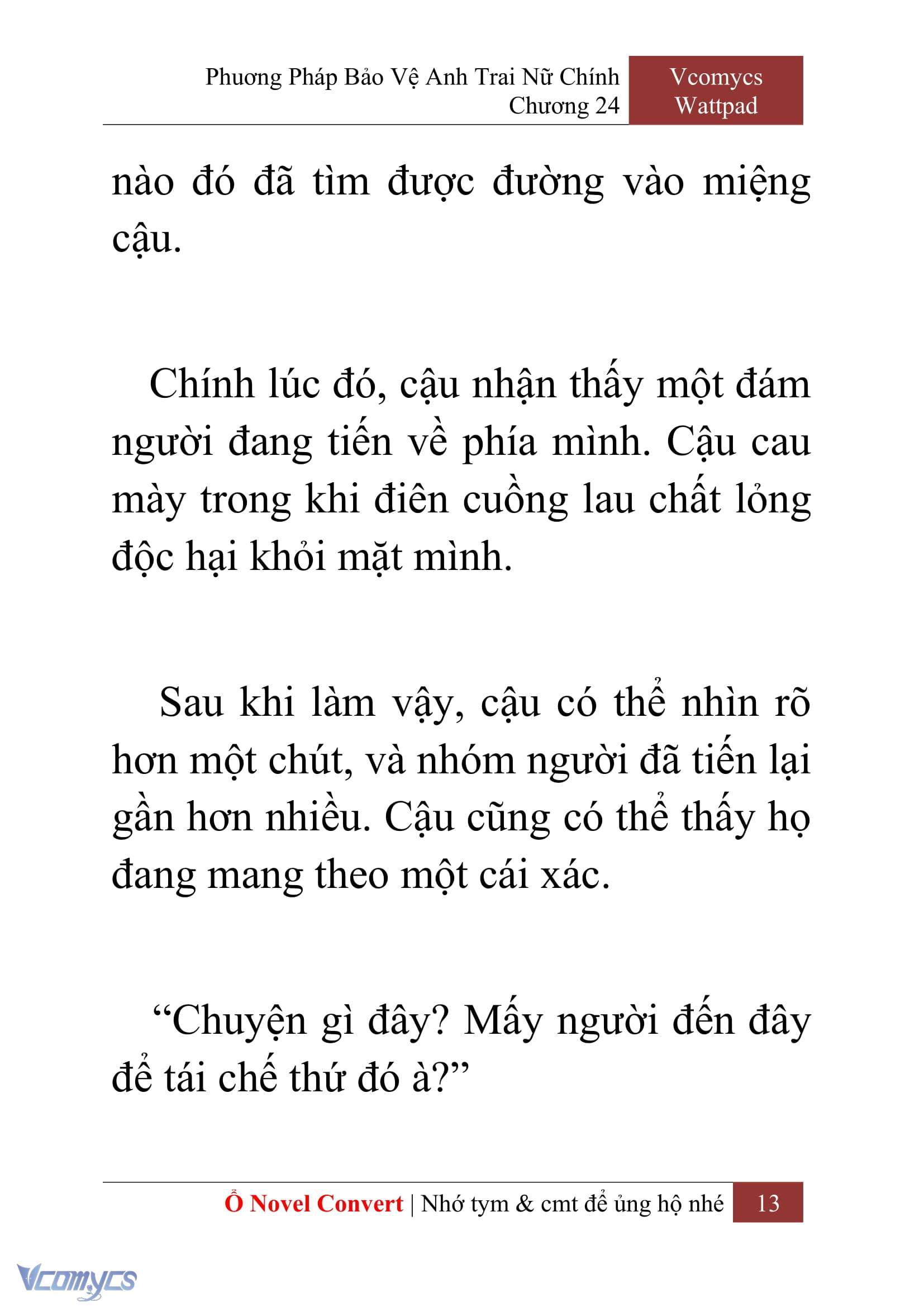 [Novel] Phương Pháp Bảo Vệ Anh Trai Nữ Chính Chap 24 - Trang 2