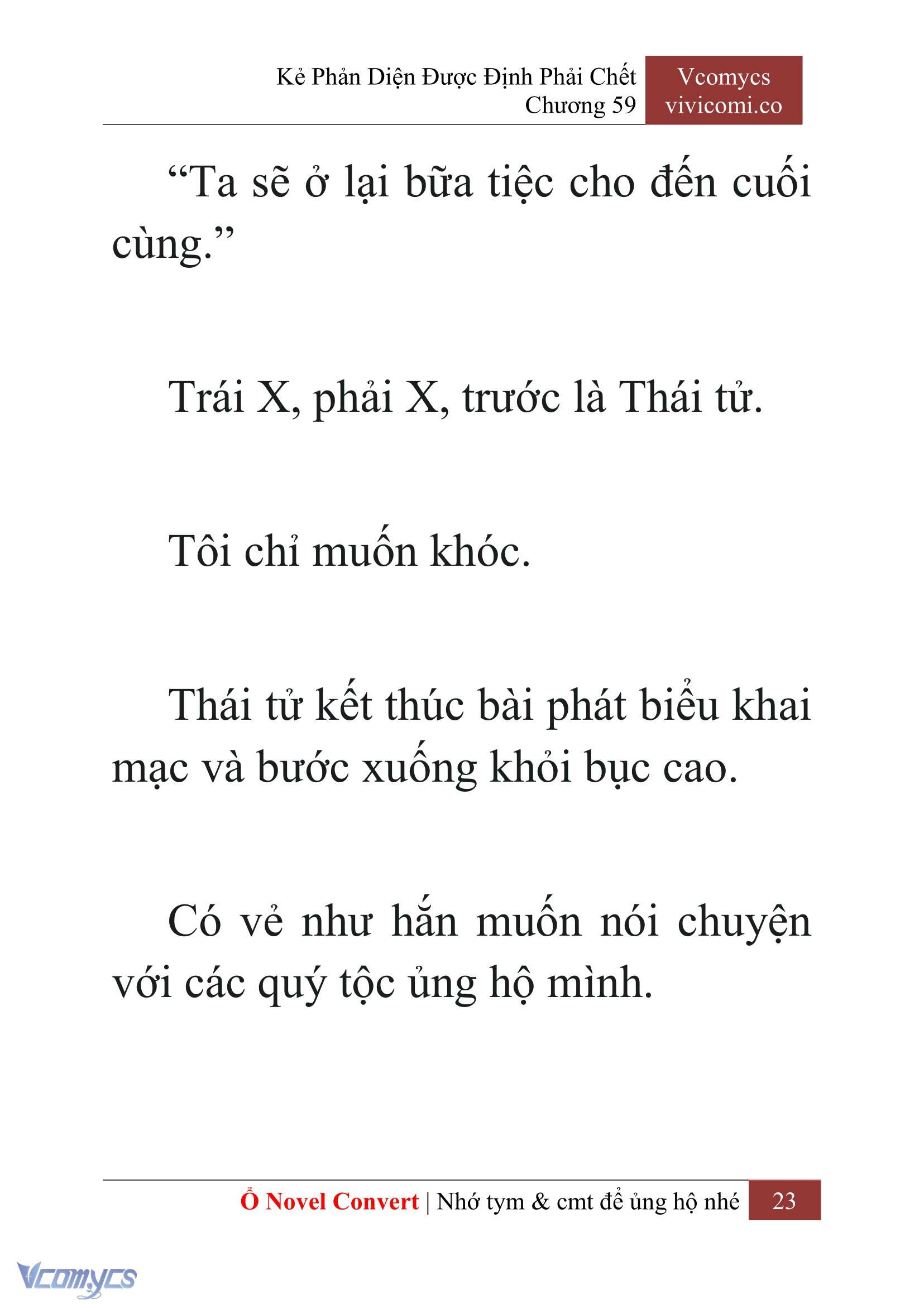 [Novel] Kẻ Phản Diện Được Định Phải Chết Chap 59 - Trang 2
