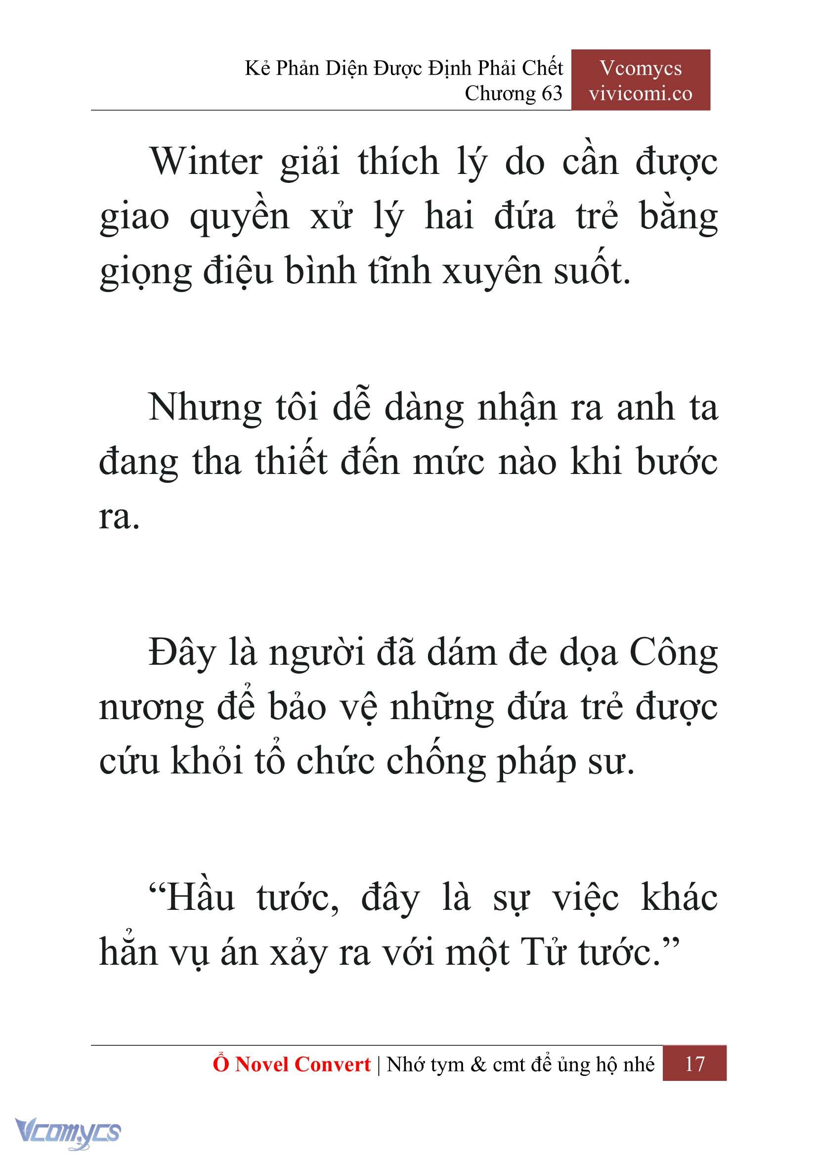 [Novel] Kẻ Phản Diện Được Định Phải Chết Chap 63 - Trang 2