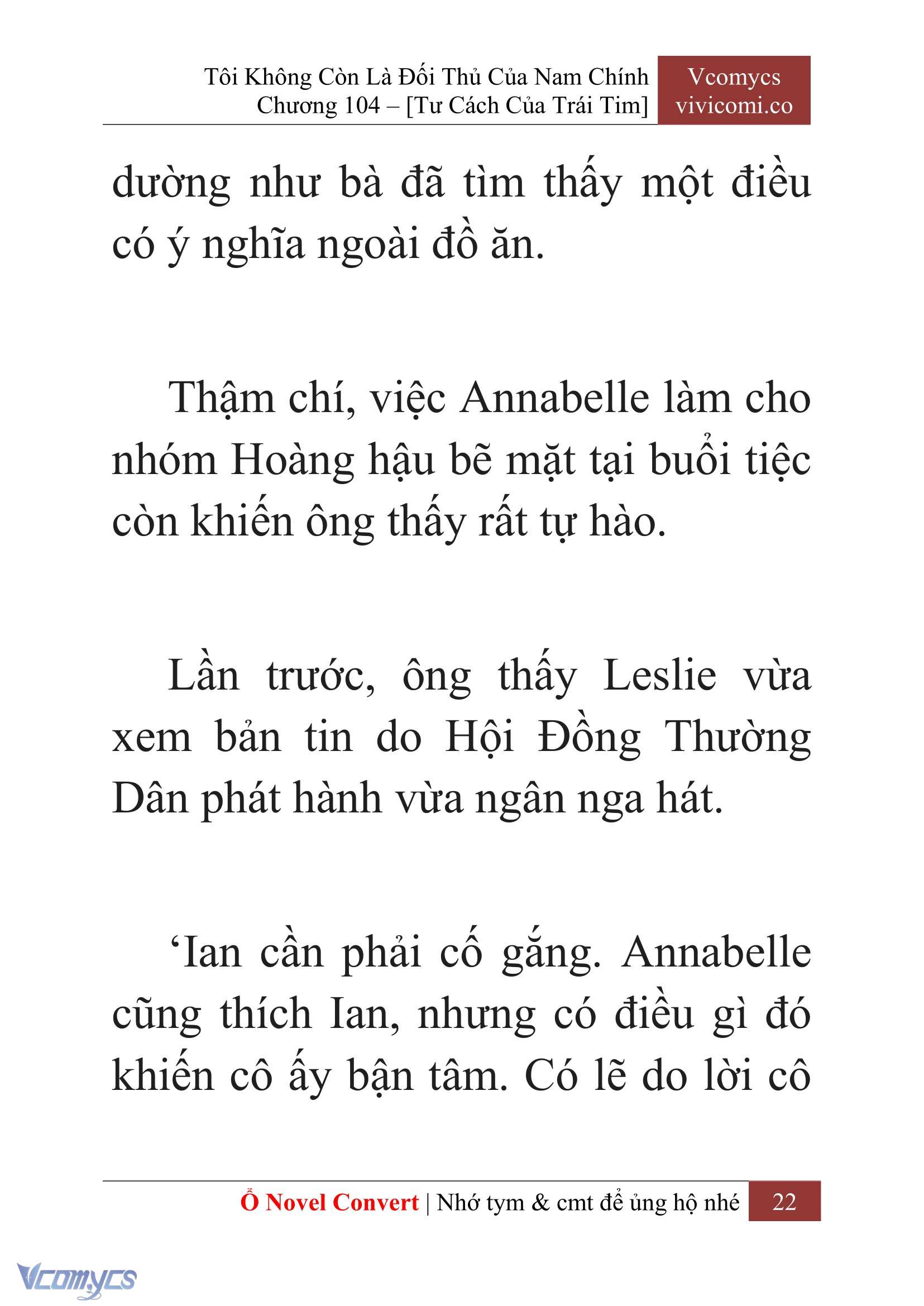 [Novel] Tôi Không Còn Là Đối Thủ Của Nam Chính Chap 104 - Trang 2
