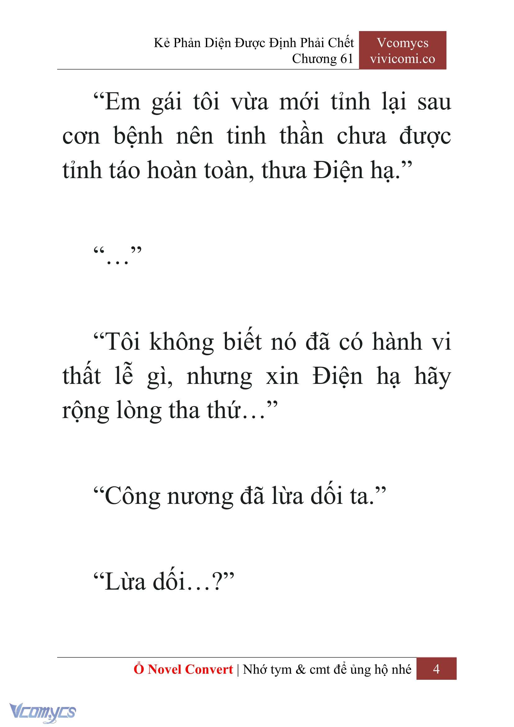 [Novel] Kẻ Phản Diện Được Định Phải Chết Chap 61 - Trang 2