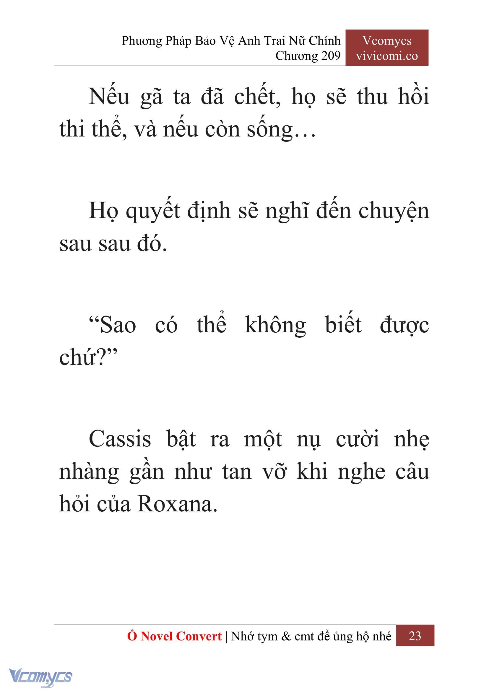 [Novel] Phương Pháp Bảo Vệ Anh Trai Nữ Chính Chap 209 - Trang 2
