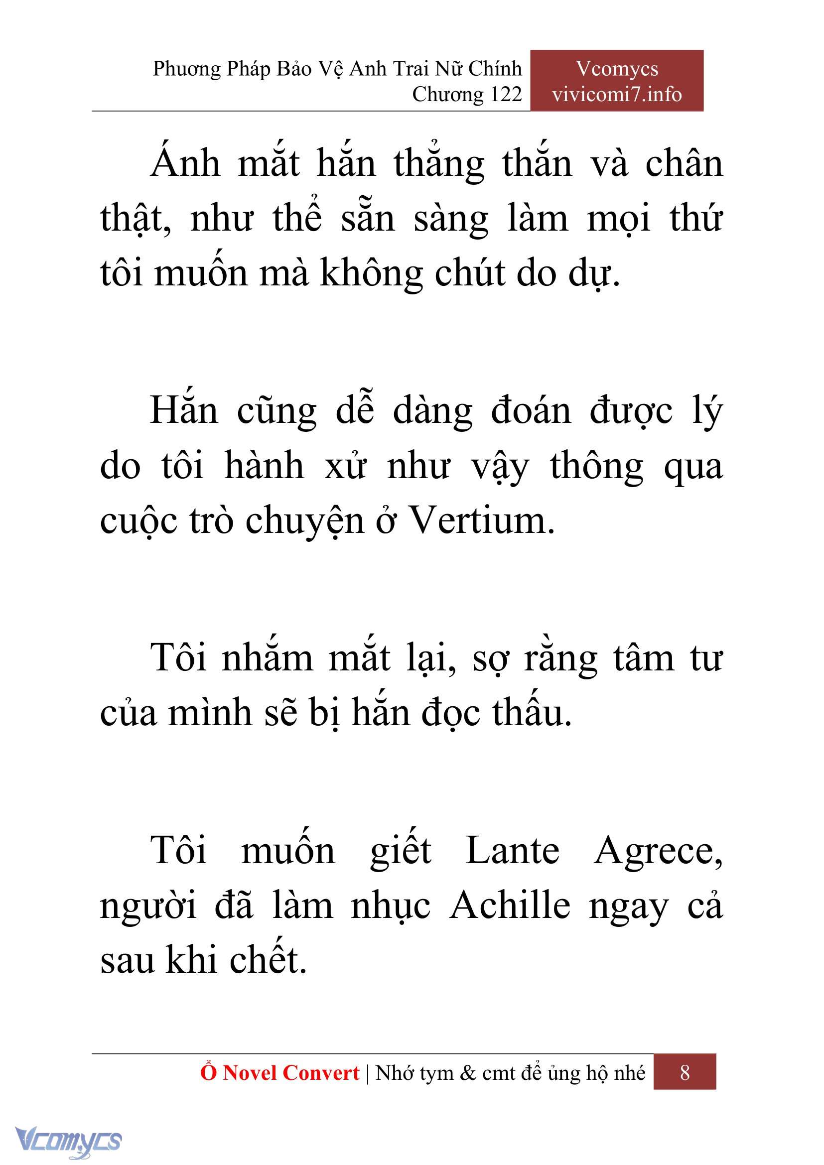 [Novel] Phương Pháp Bảo Vệ Anh Trai Nữ Chính Chap 122 - Trang 2