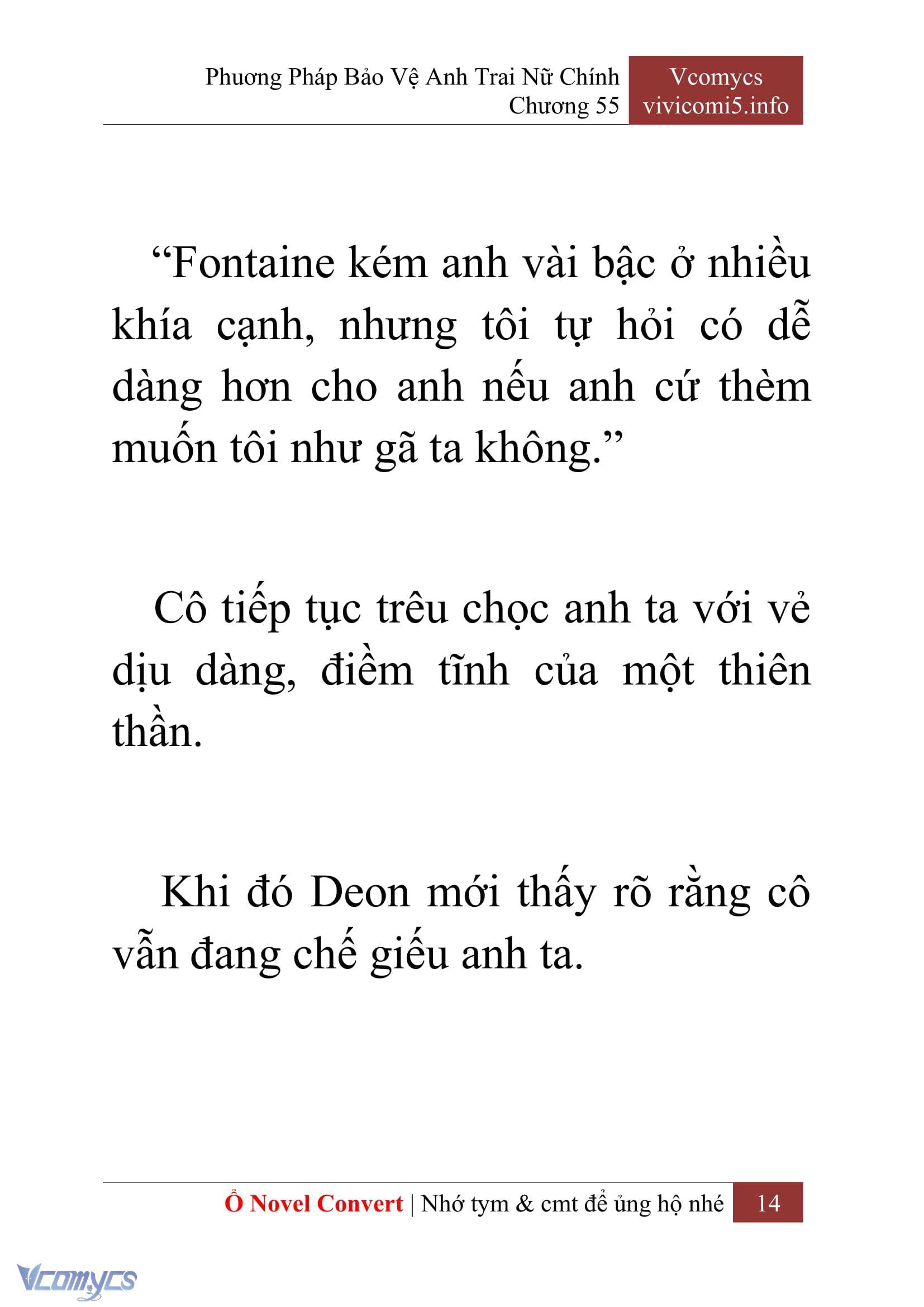 [Novel] Phương Pháp Bảo Vệ Anh Trai Nữ Chính Chap 55 - Trang 2