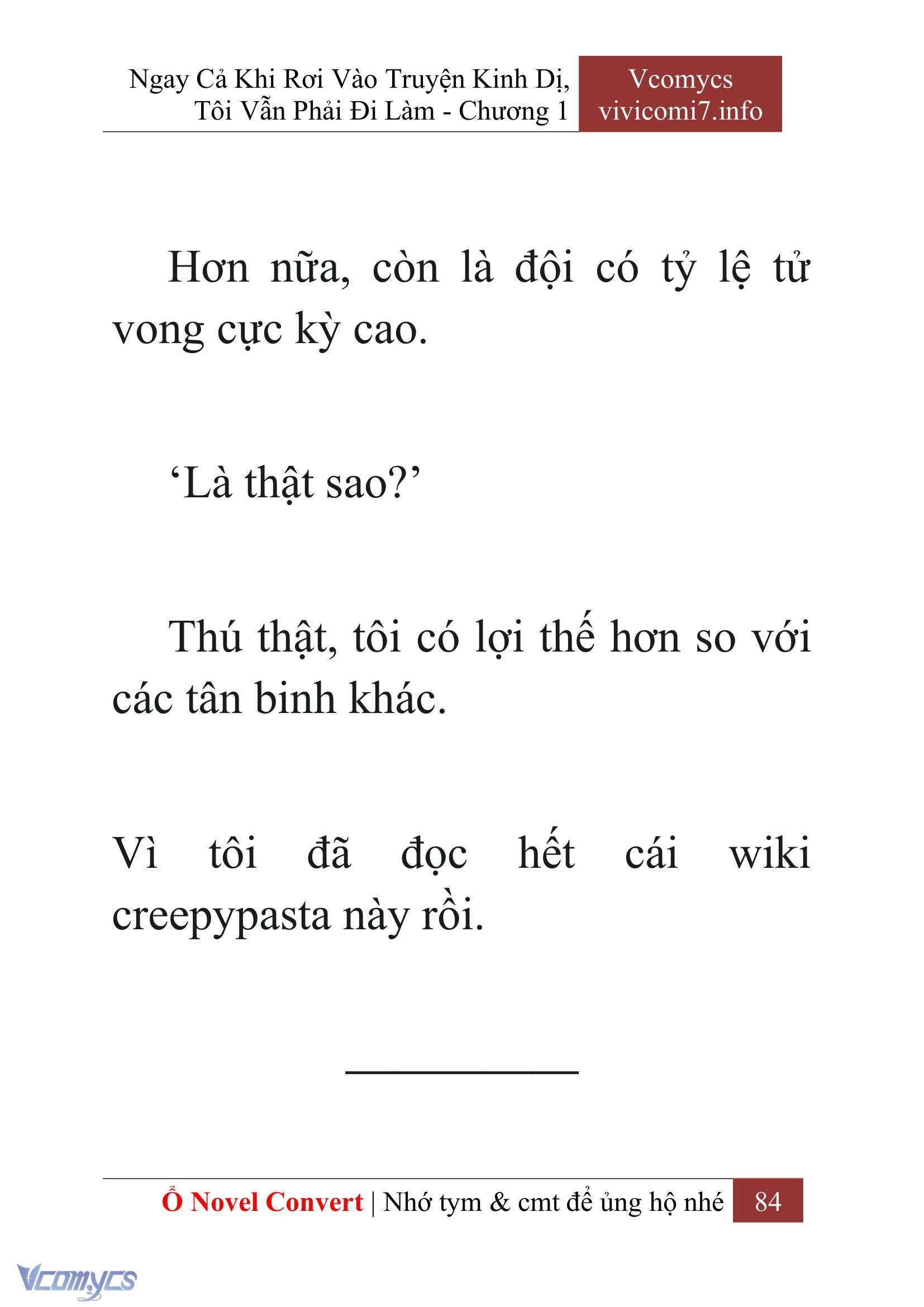 [Novel] Ngay Cả Khi Rơi Vào Truyện Kinh Dị, Tôi Vẫn Phải Đi Làm Chap 1 - Trang 2