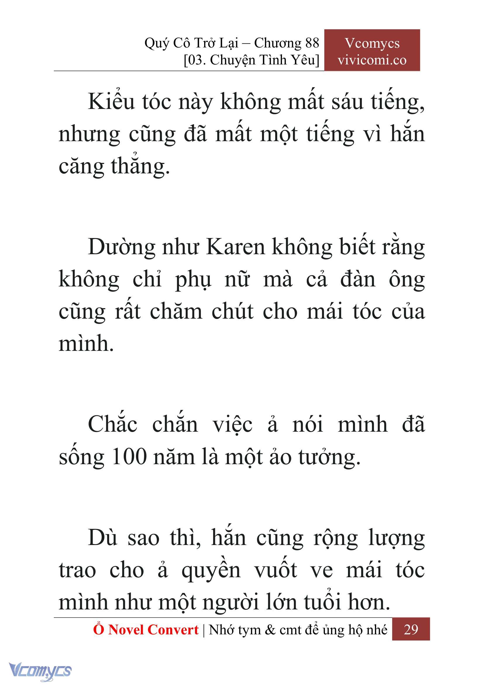 [Novel] Quý Cô Trở Lại Chap 88 - Next Chap 89