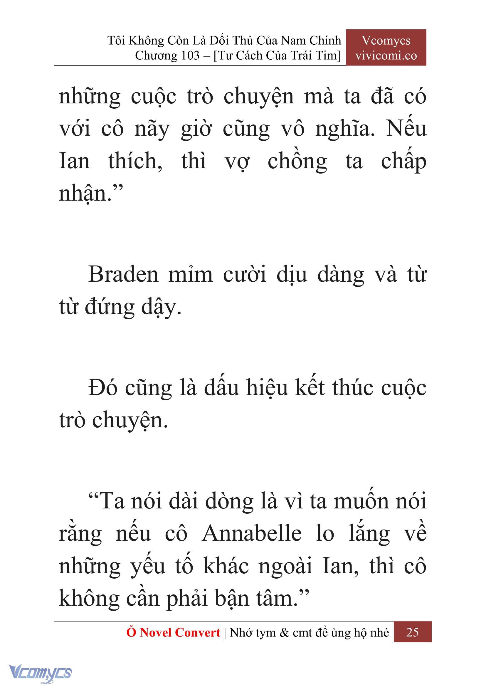 [Novel] Tôi Không Còn Là Đối Thủ Của Nam Chính Chap 103 - Trang 2