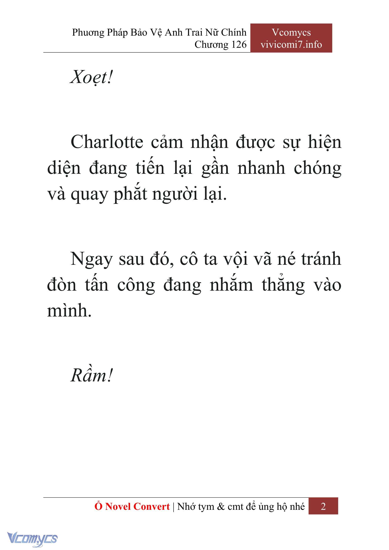 [Novel] Phương Pháp Bảo Vệ Anh Trai Nữ Chính Chap 126 - Trang 2