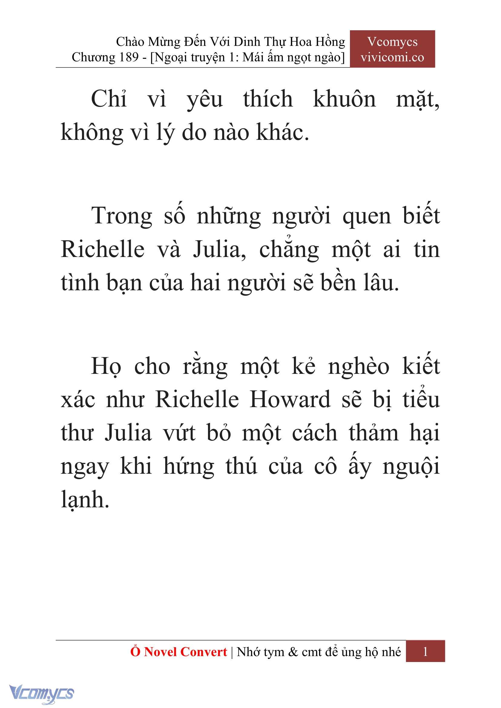 [Novel] Chào Mừng Đến Với Dinh Thự Hoa Hồng Chap 189 - Trang 2
