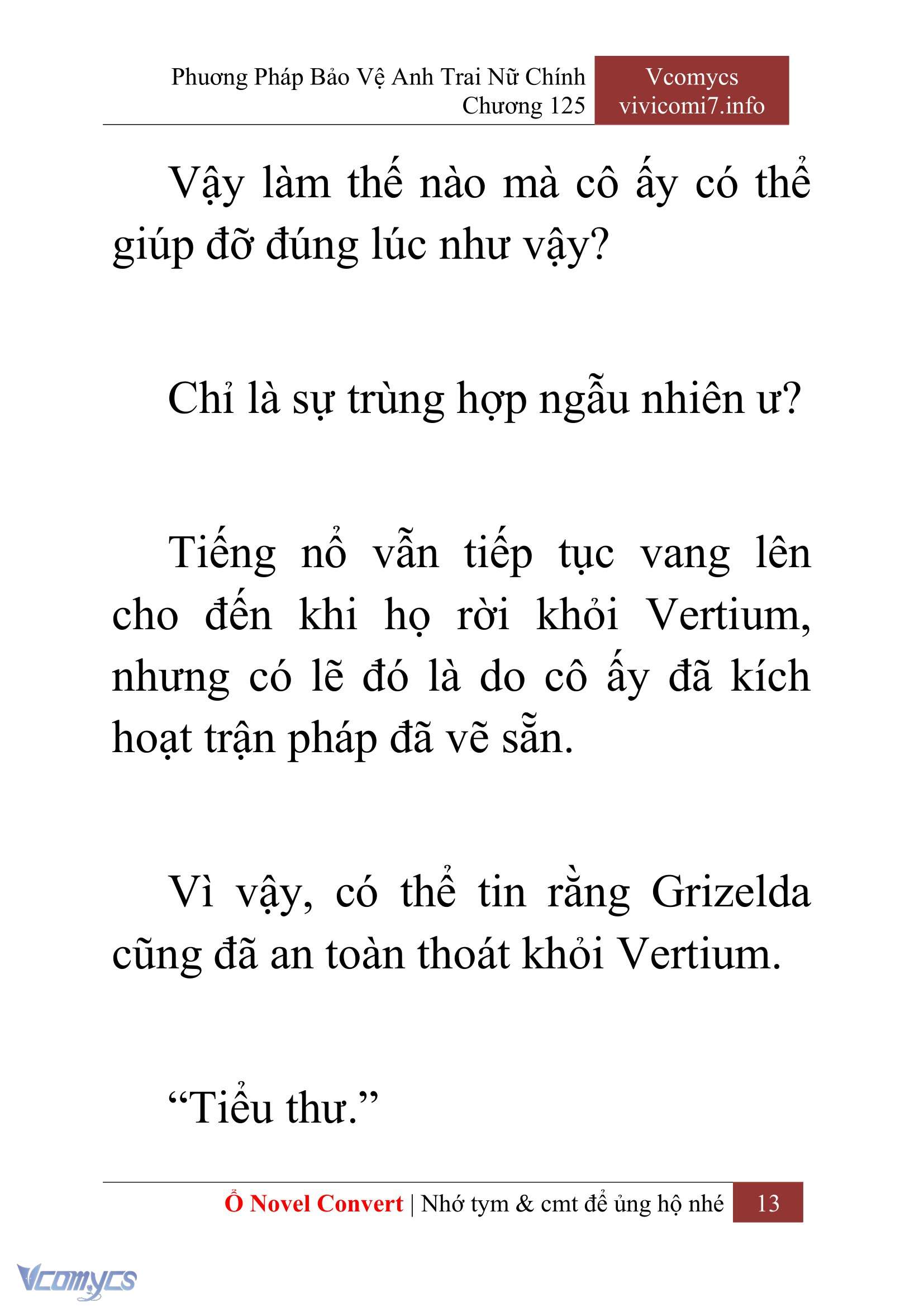 [Novel] Phương Pháp Bảo Vệ Anh Trai Nữ Chính Chap 125 - Trang 2
