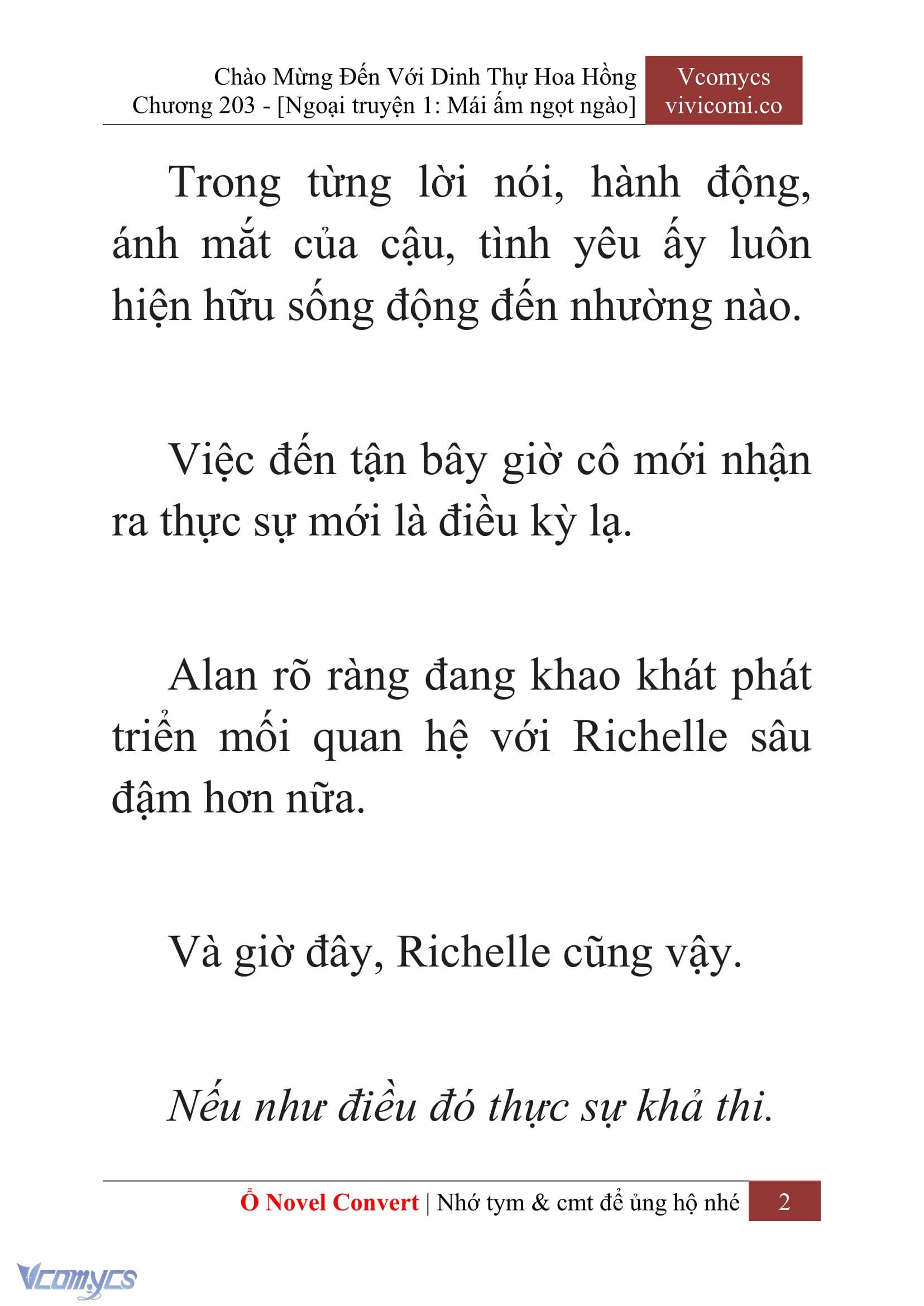 [Novel] Chào Mừng Đến Với Dinh Thự Hoa Hồng Chap 203 - Trang 2