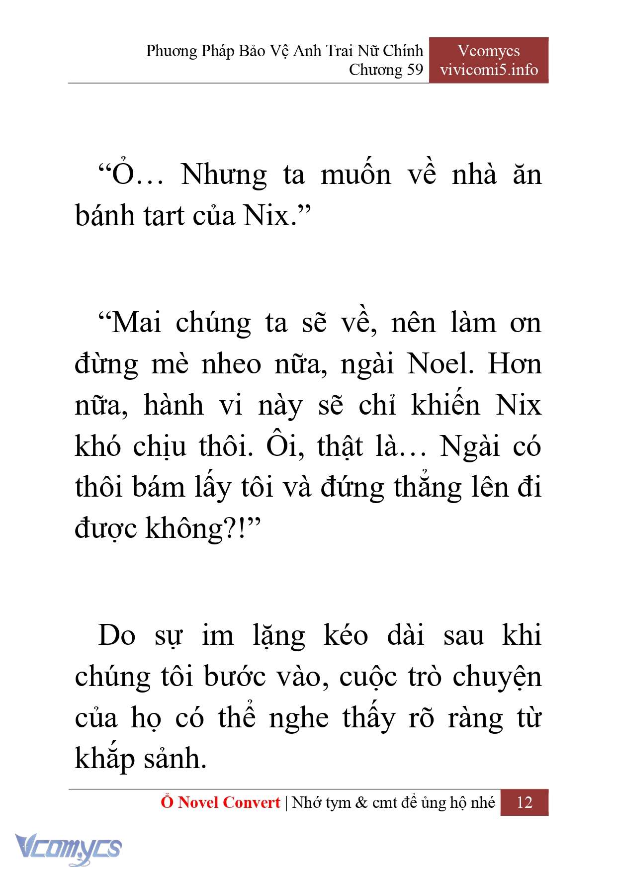 [Novel] Phương Pháp Bảo Vệ Anh Trai Nữ Chính Chap 59 - Trang 2