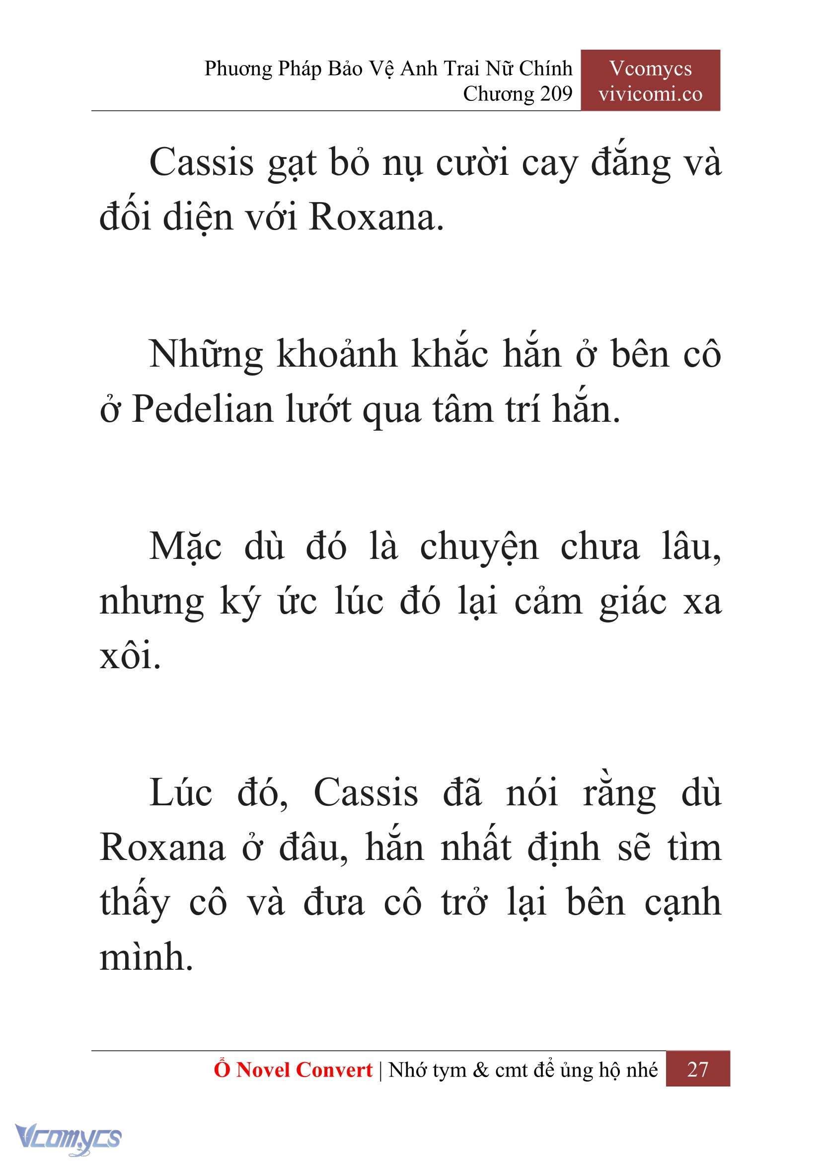 [Novel] Phương Pháp Bảo Vệ Anh Trai Nữ Chính Chap 209 - Trang 2