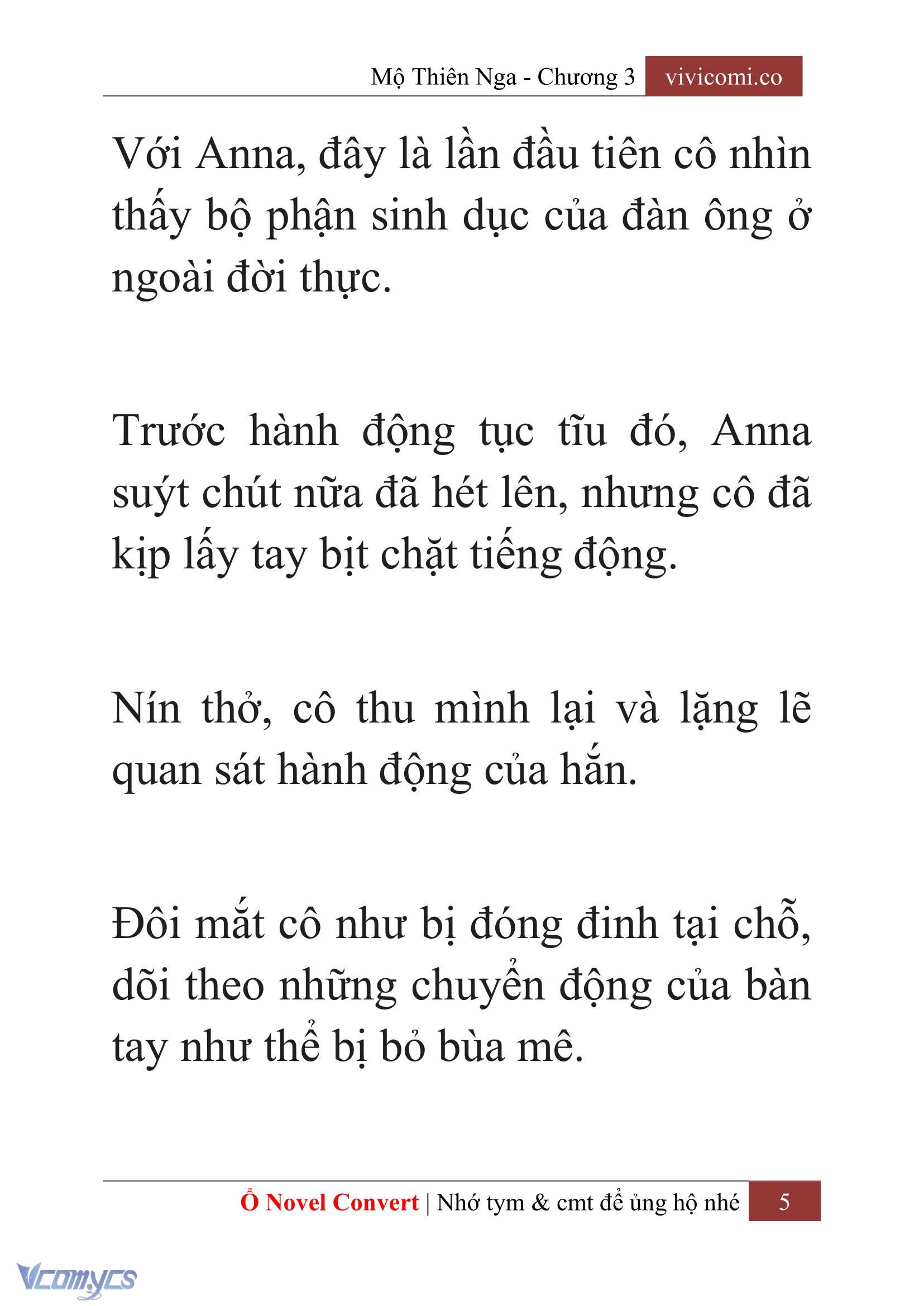 [Novel] Mộ Thiên Nga Chap 3 - Trang 2