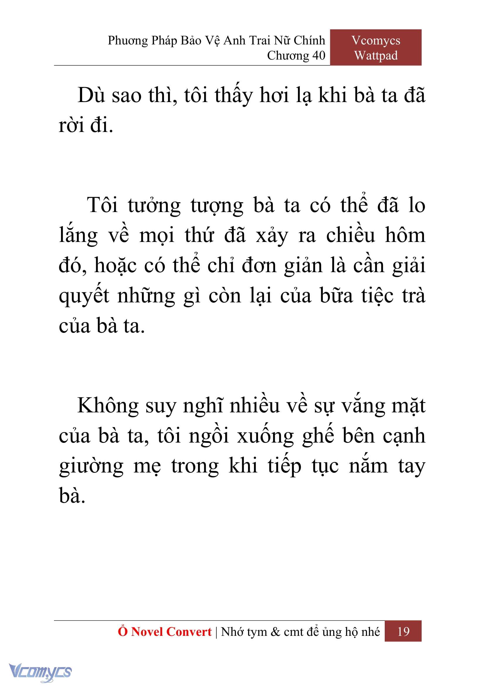 [Novel] Phương Pháp Bảo Vệ Anh Trai Nữ Chính Chap 40 - Trang 2
