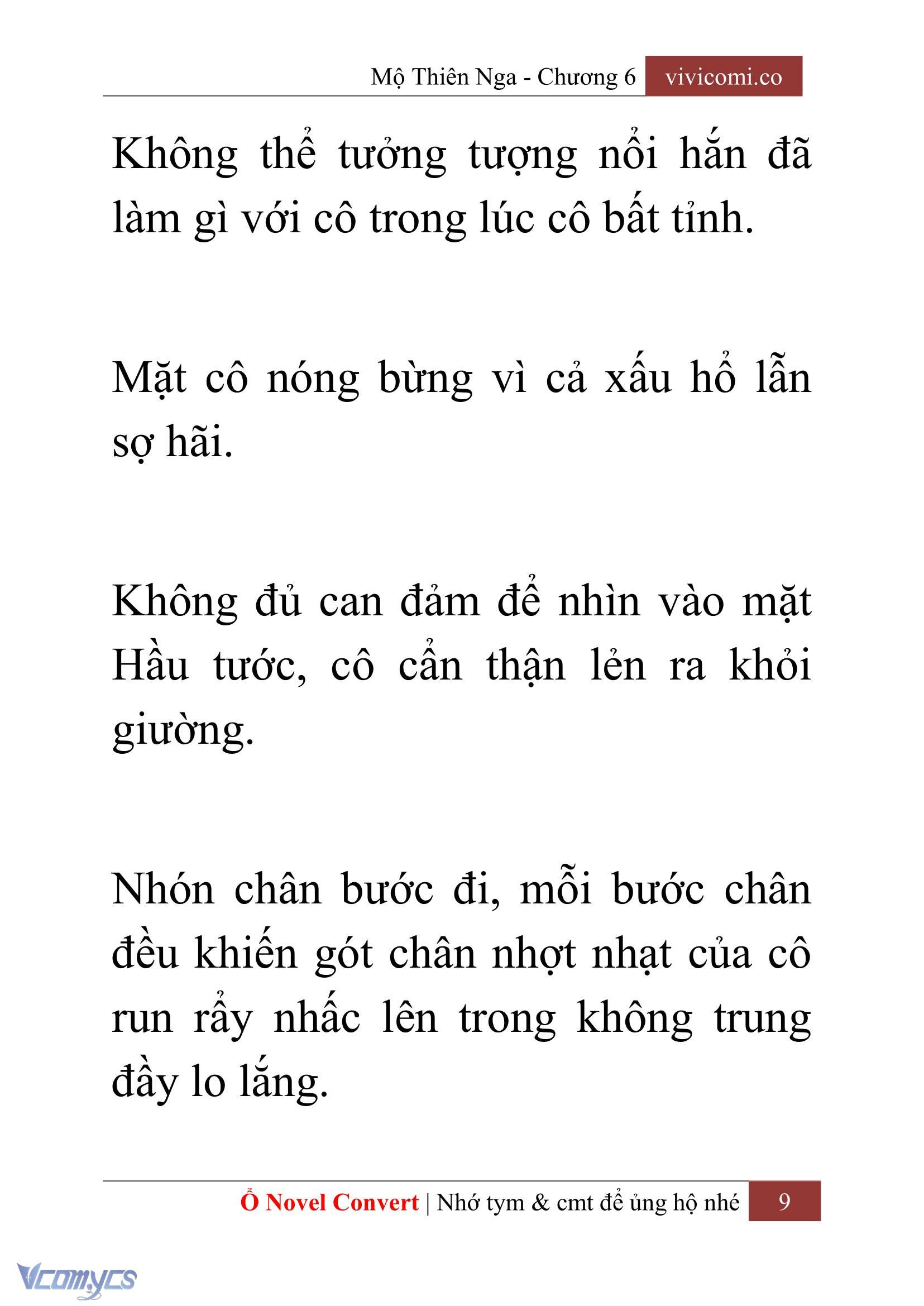[Novel] Mộ Thiên Nga Chap 6 - Trang 2