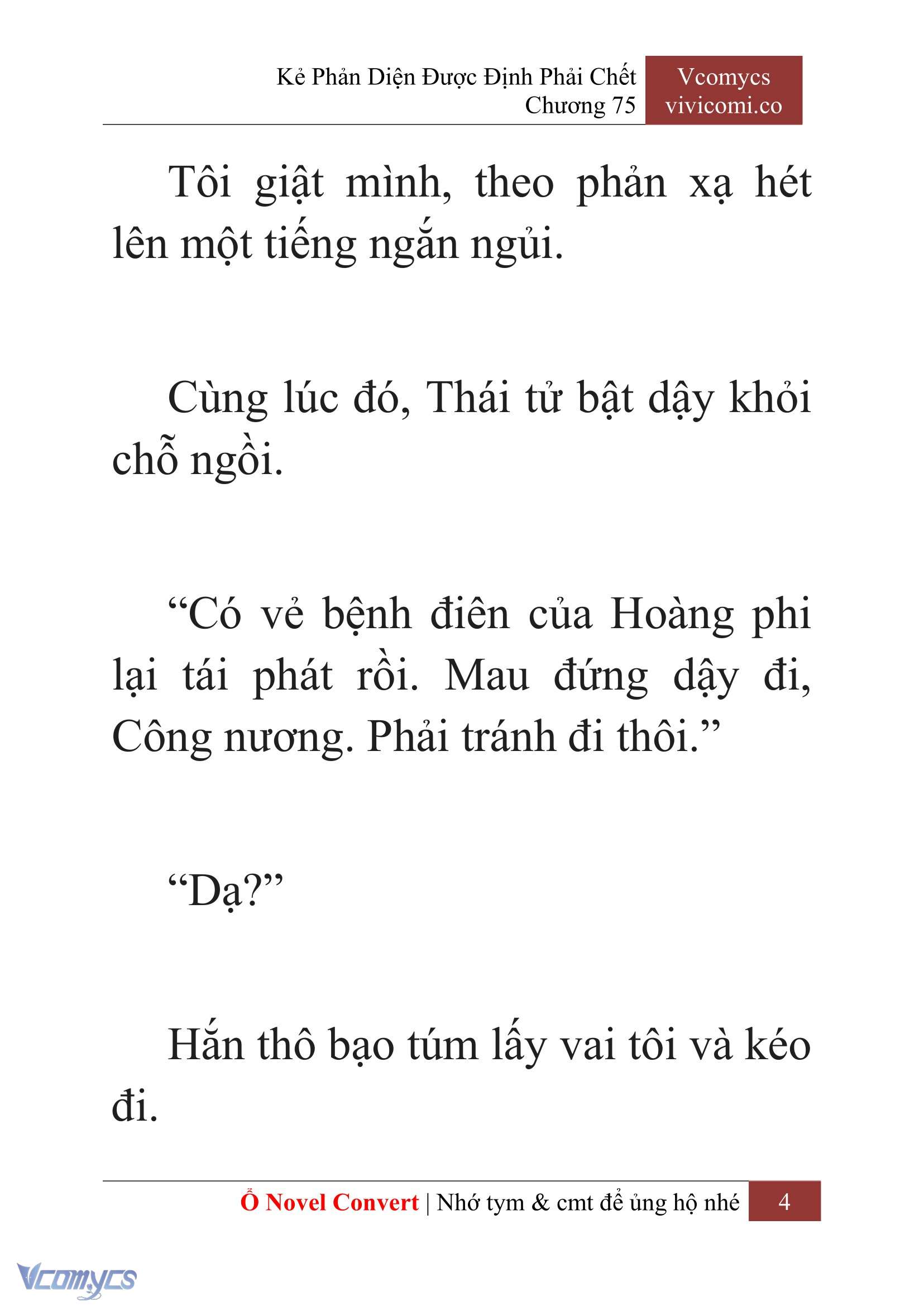 [Novel] Kẻ Phản Diện Được Định Phải Chết Chap 75 - Next Chap 76