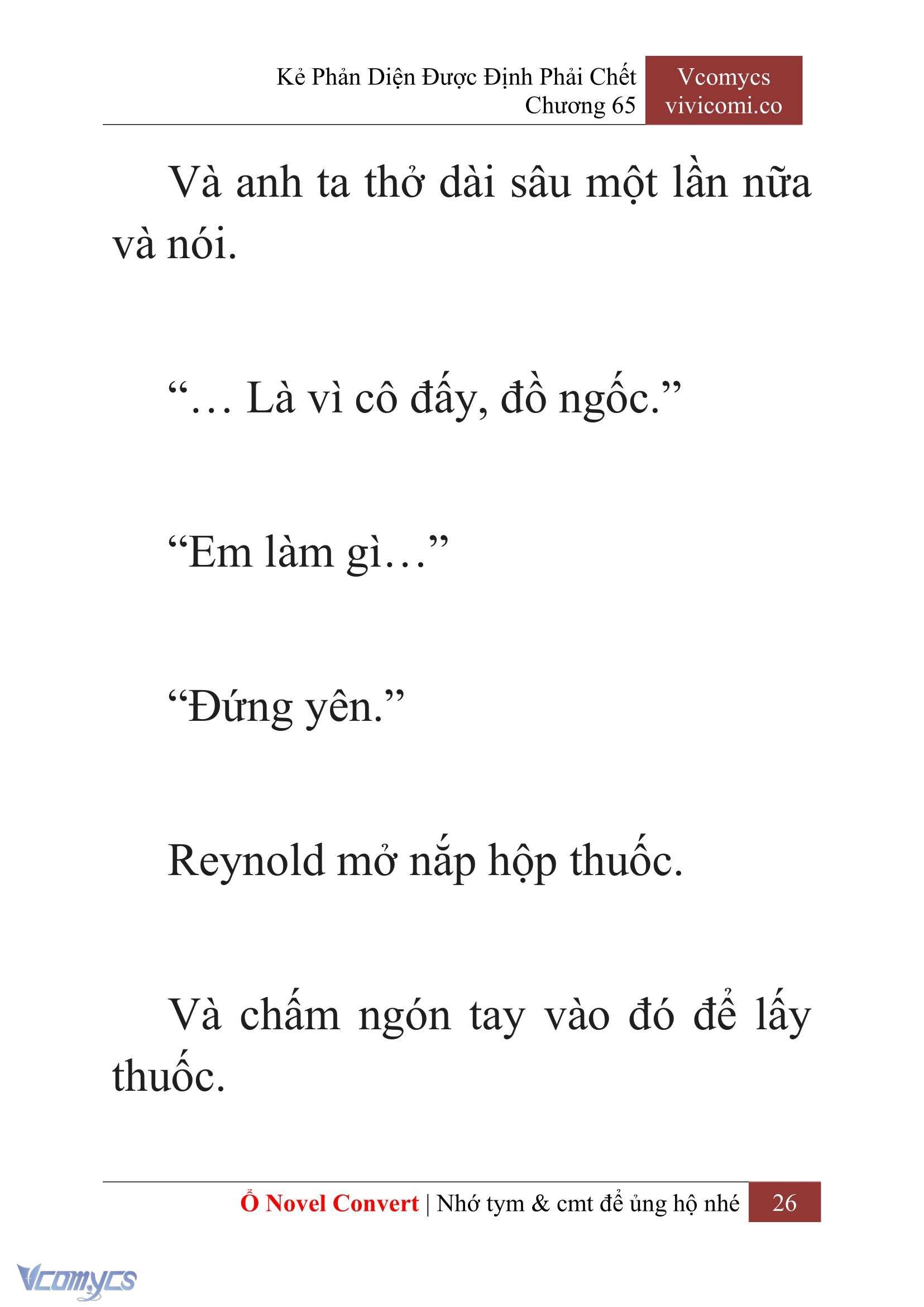 [Novel] Kẻ Phản Diện Được Định Phải Chết Chap 65 - Next Chap 66