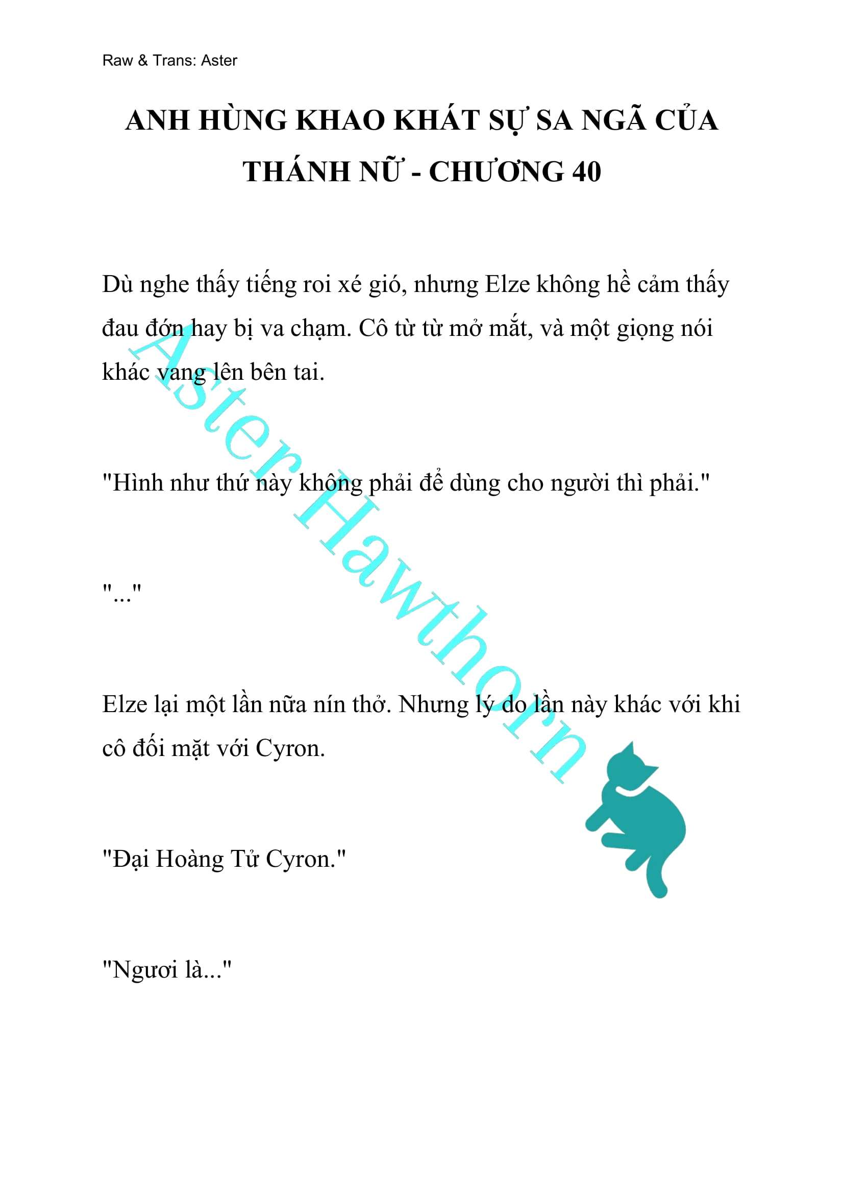 [NOVEL] Anh Hùng Khao Khát Sự Sa Ngã Của Thánh Nữ Chap 40 - Trang 2