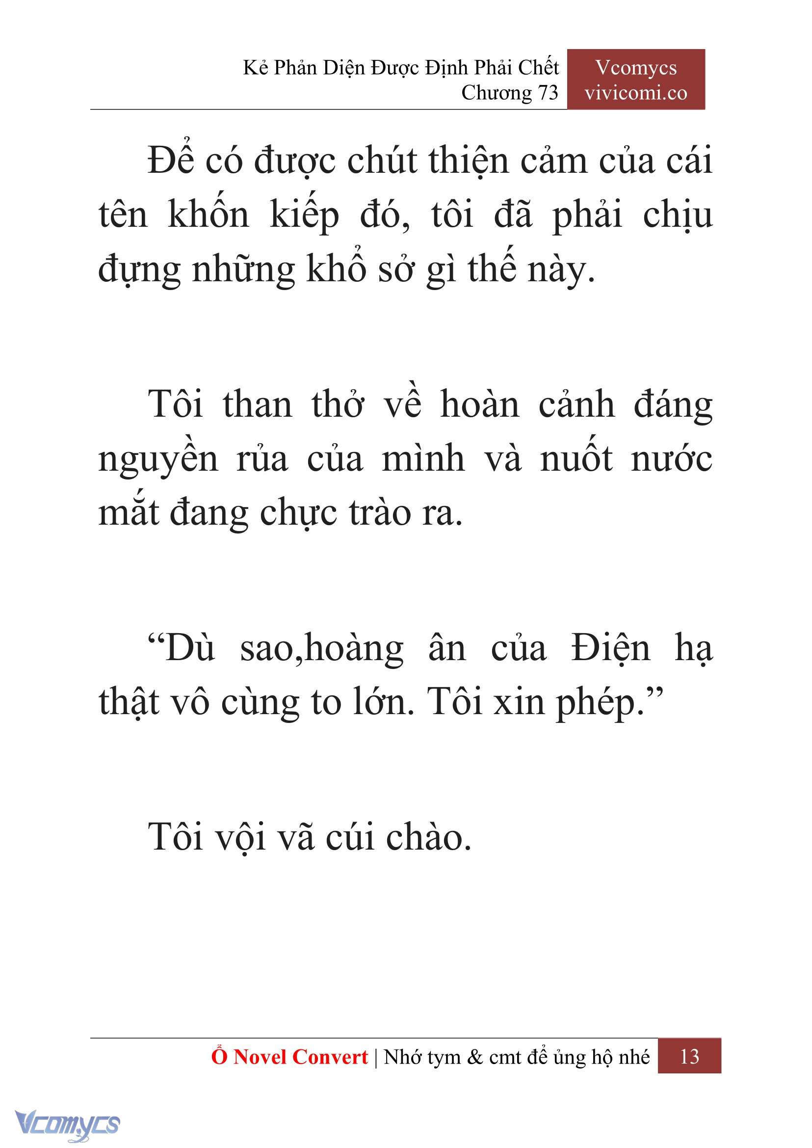 [Novel] Kẻ Phản Diện Được Định Phải Chết Chap 73 - Next Chap 74