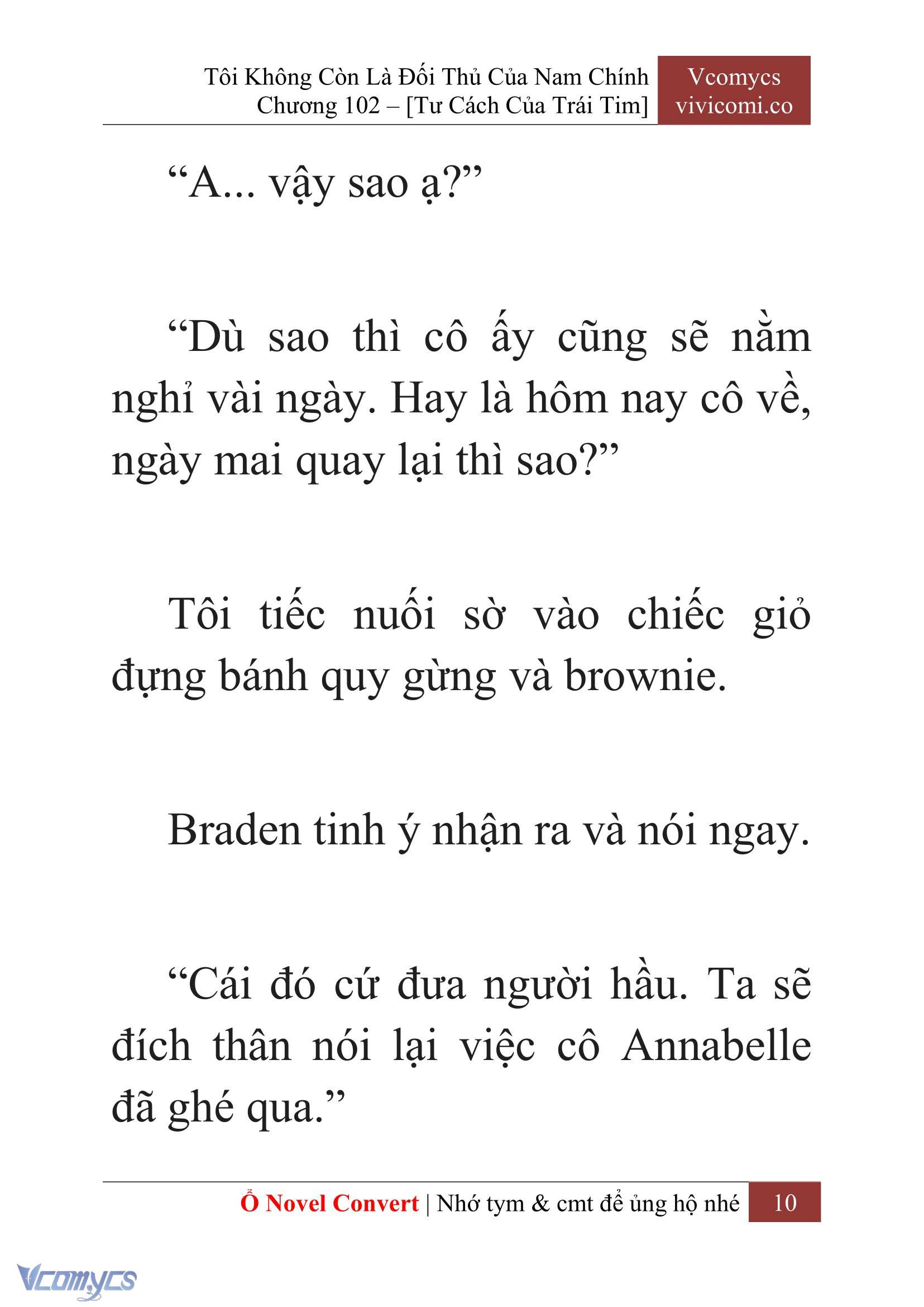 [Novel] Tôi Không Còn Là Đối Thủ Của Nam Chính Chap 102 - Trang 2