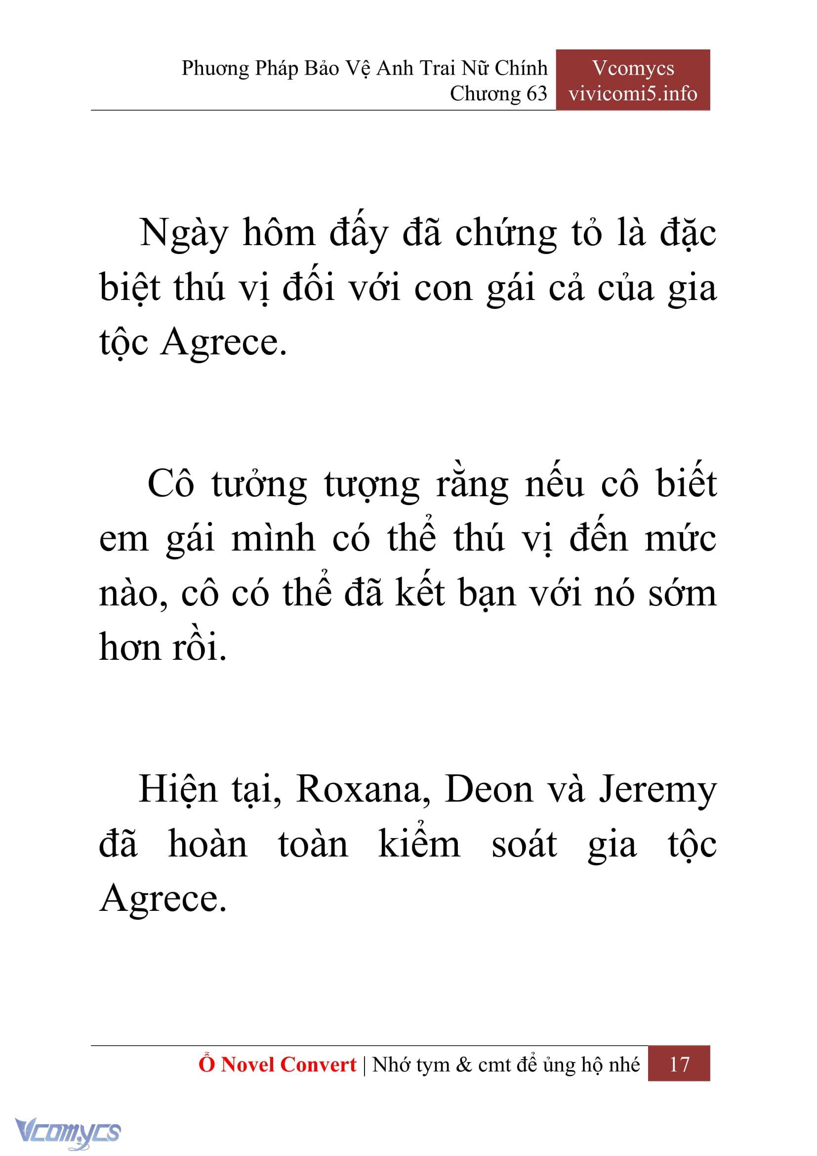 [Novel] Phương Pháp Bảo Vệ Anh Trai Nữ Chính Chap 63 - Trang 2