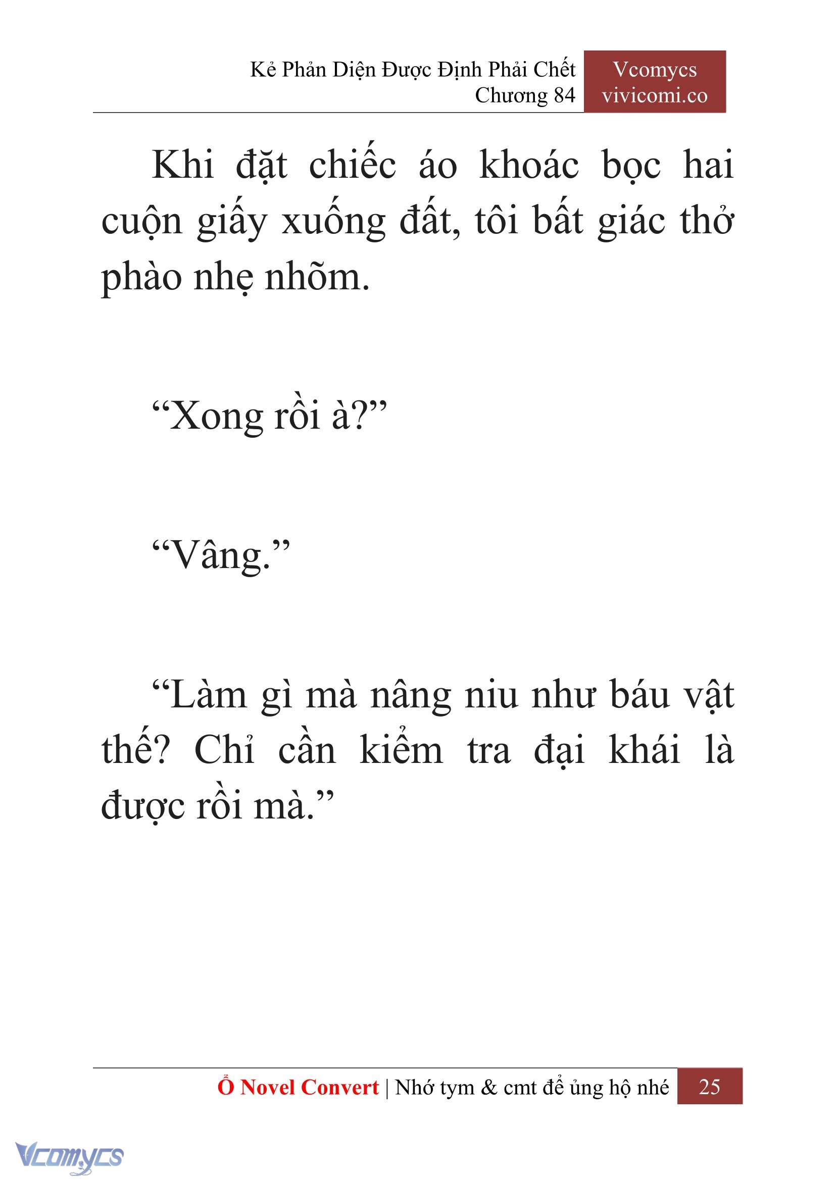 [Novel] Kẻ Phản Diện Được Định Phải Chết Chap 84 - Trang 2