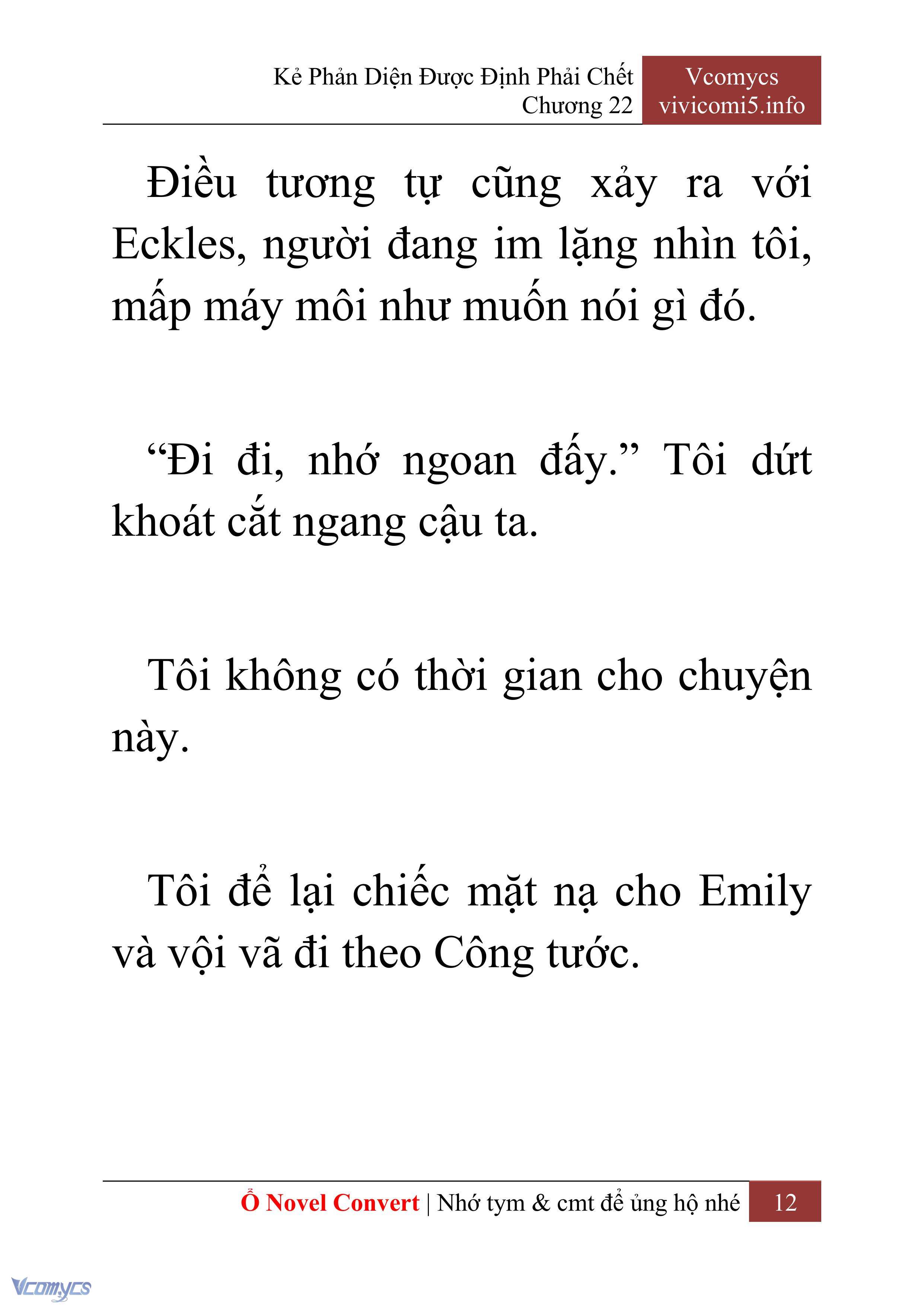 [Novel] Kẻ Phản Diện Được Định Phải Chết Chap 22 - Trang 2