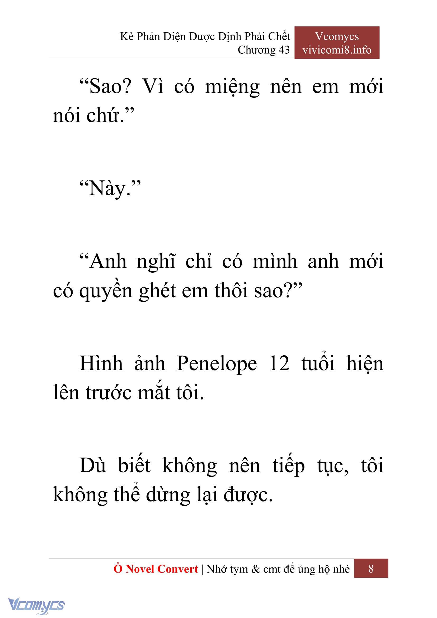 [Novel] Kẻ Phản Diện Được Định Phải Chết Chap 43 - Trang 2