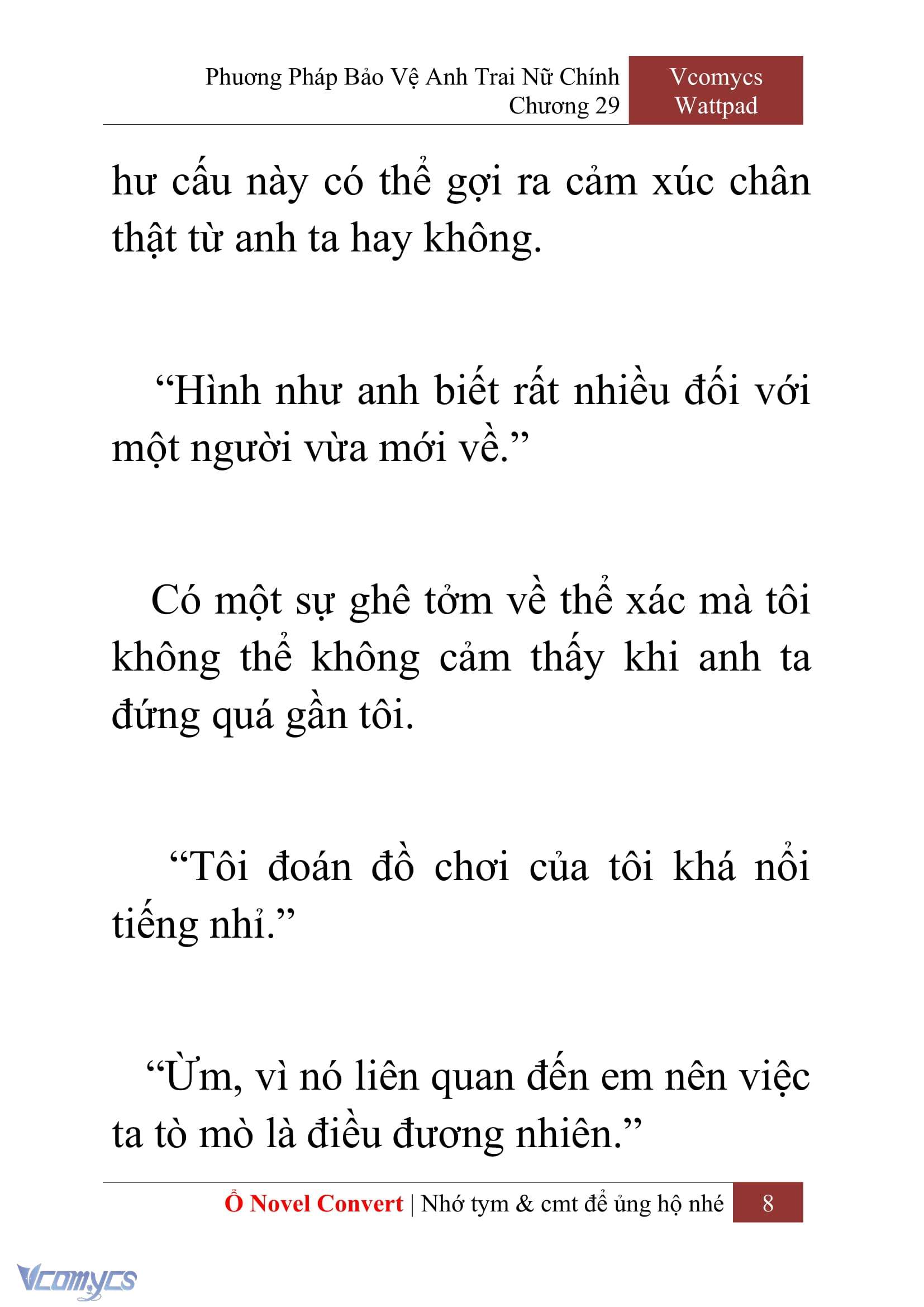 [Novel] Phương Pháp Bảo Vệ Anh Trai Nữ Chính Chap 29 - Trang 2