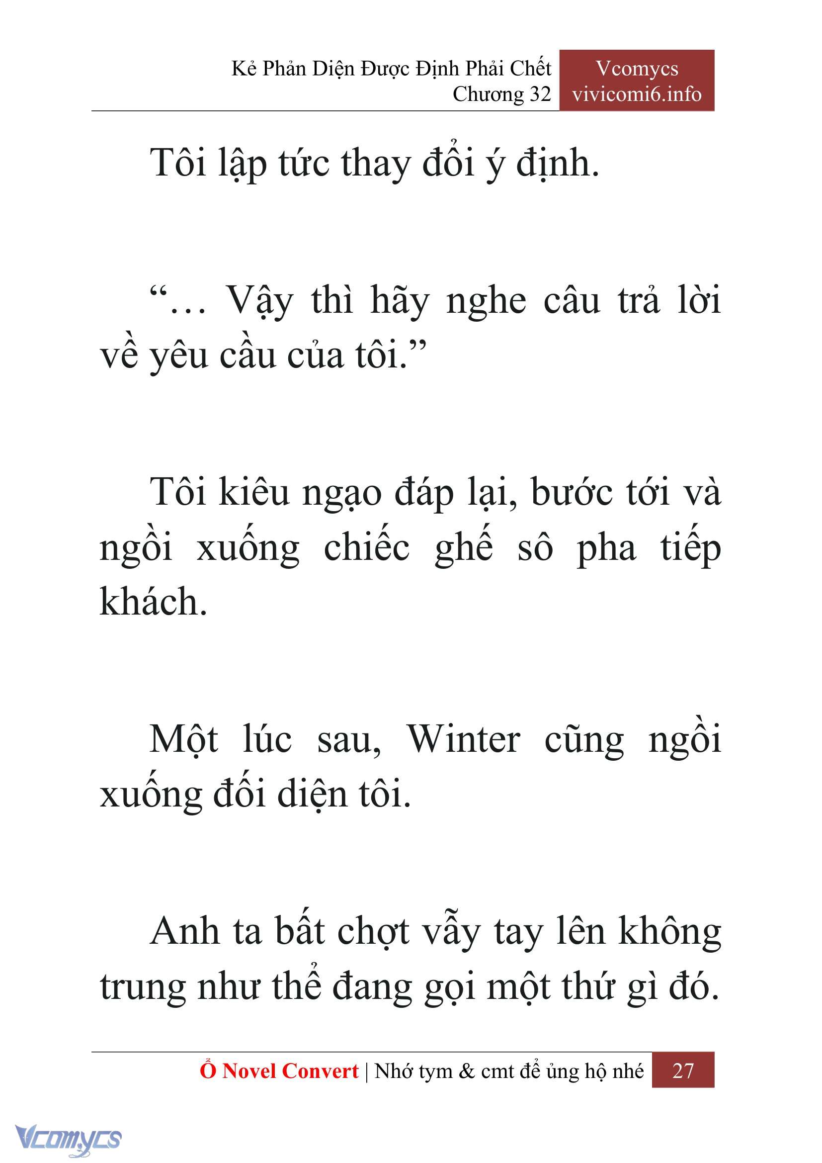 [Novel] Kẻ Phản Diện Được Định Phải Chết Chap 32 - Trang 2