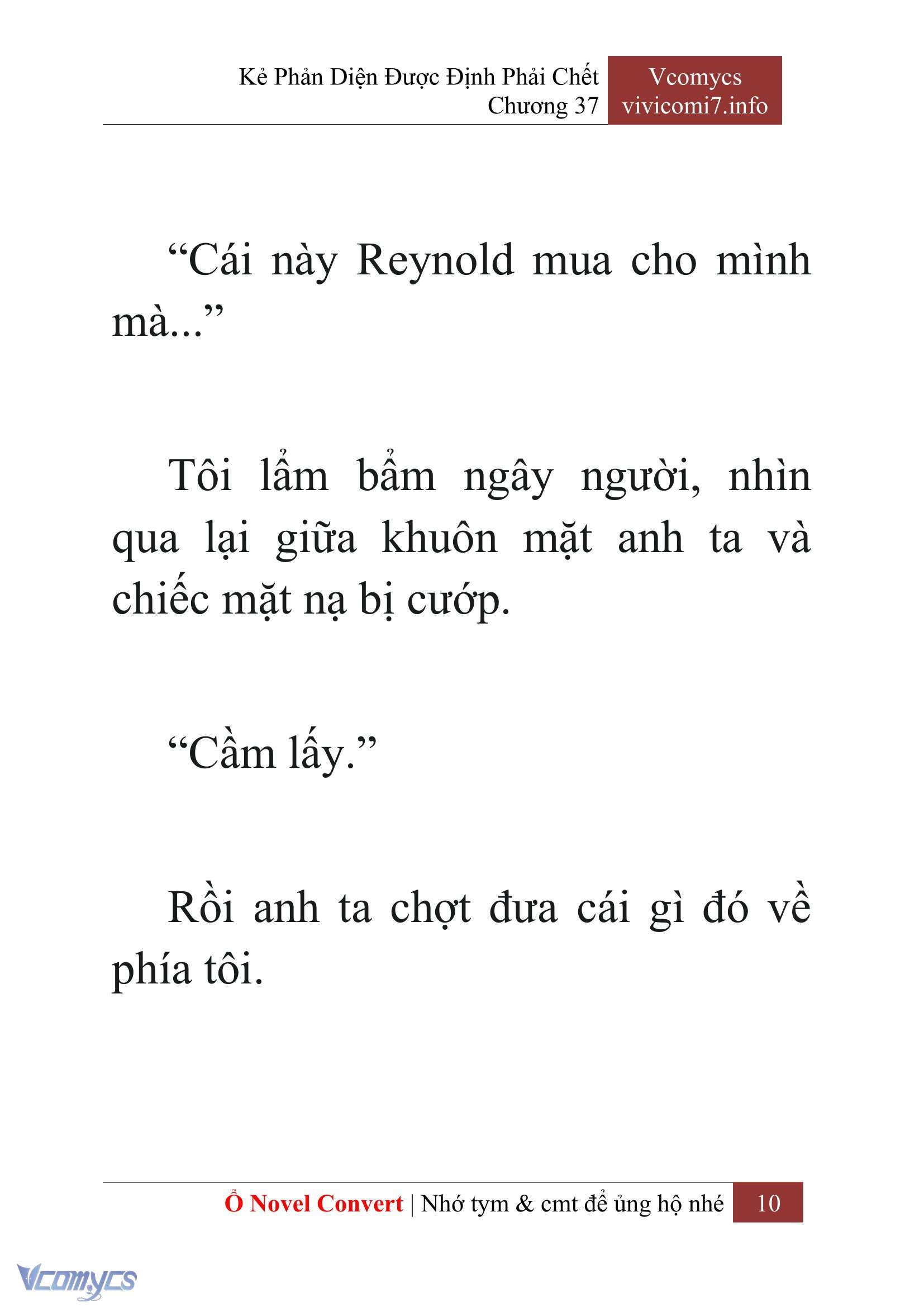 [Novel] Kẻ Phản Diện Được Định Phải Chết Chap 37 - Trang 2