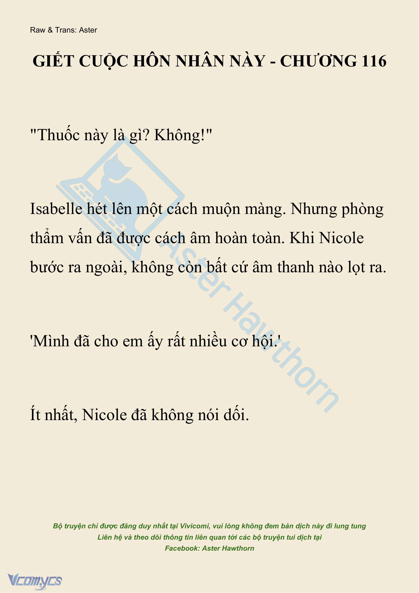 [NOVEL] Giết Cuộc Hôn Nhân Này Chap 116 - Trang 2