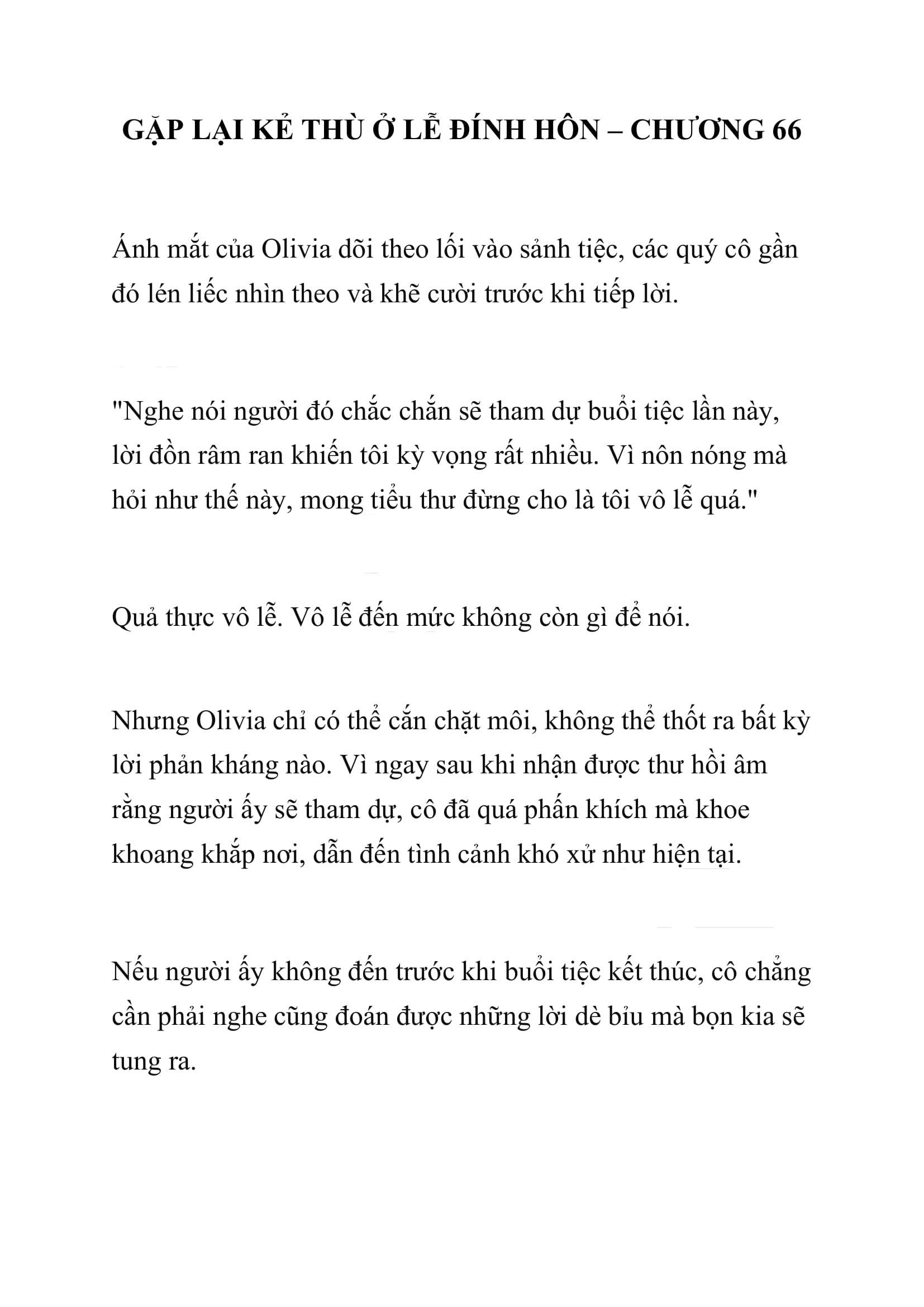 [NOVEL] Gặp Lại Kẻ Thù Ở Lễ Đính Hôn Chap 66 - Trang 2