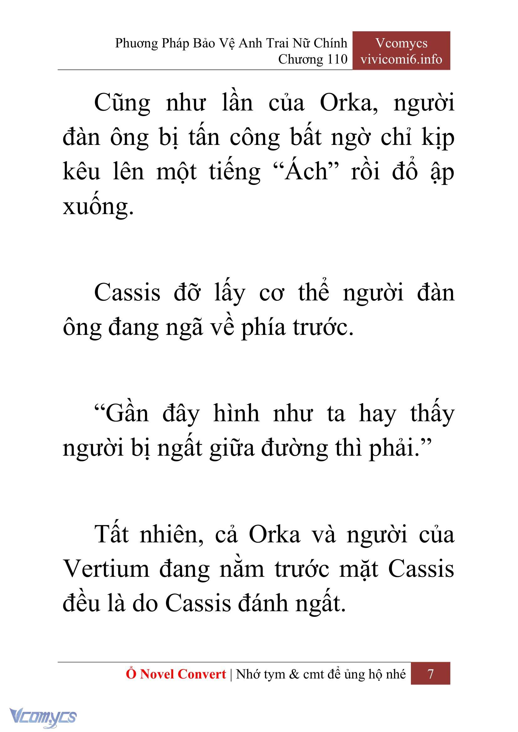 [Novel] Phương Pháp Bảo Vệ Anh Trai Nữ Chính Chap 110 - Trang 2