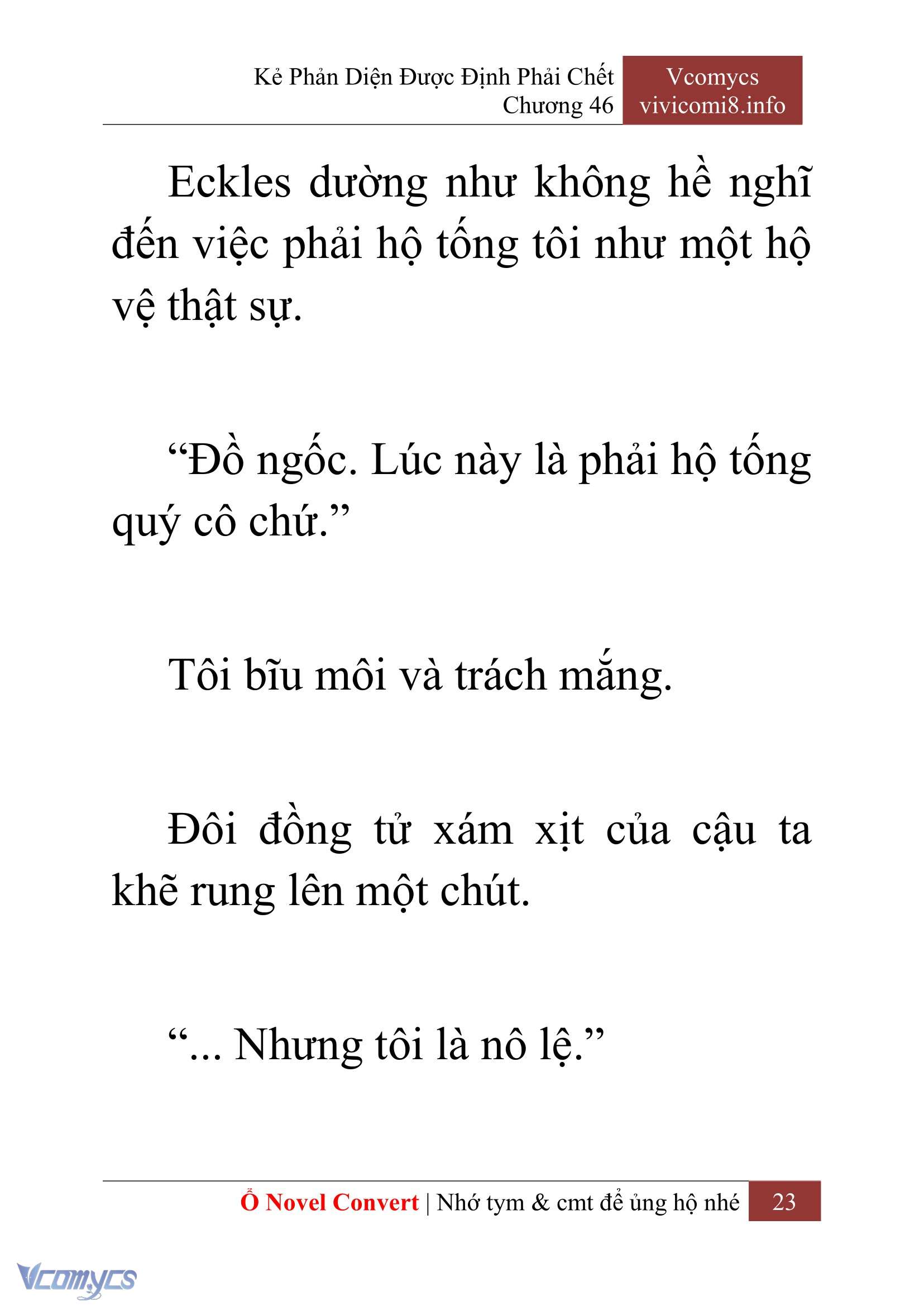 [Novel] Kẻ Phản Diện Được Định Phải Chết Chap 46 - Trang 2