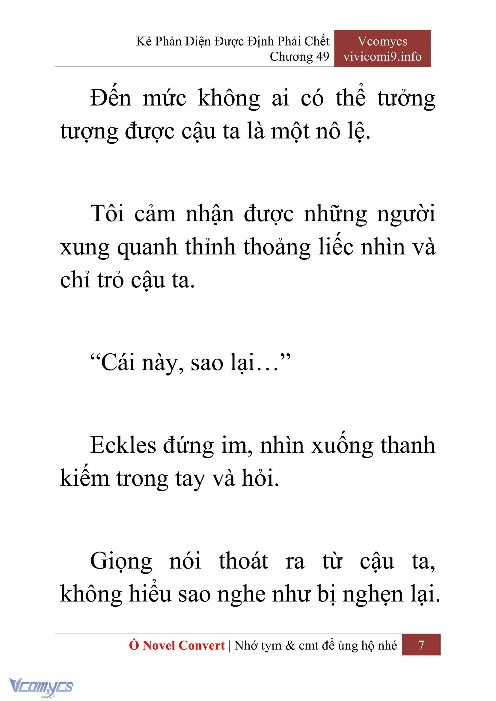 [Novel] Kẻ Phản Diện Được Định Phải Chết Chap 49 - Trang 2